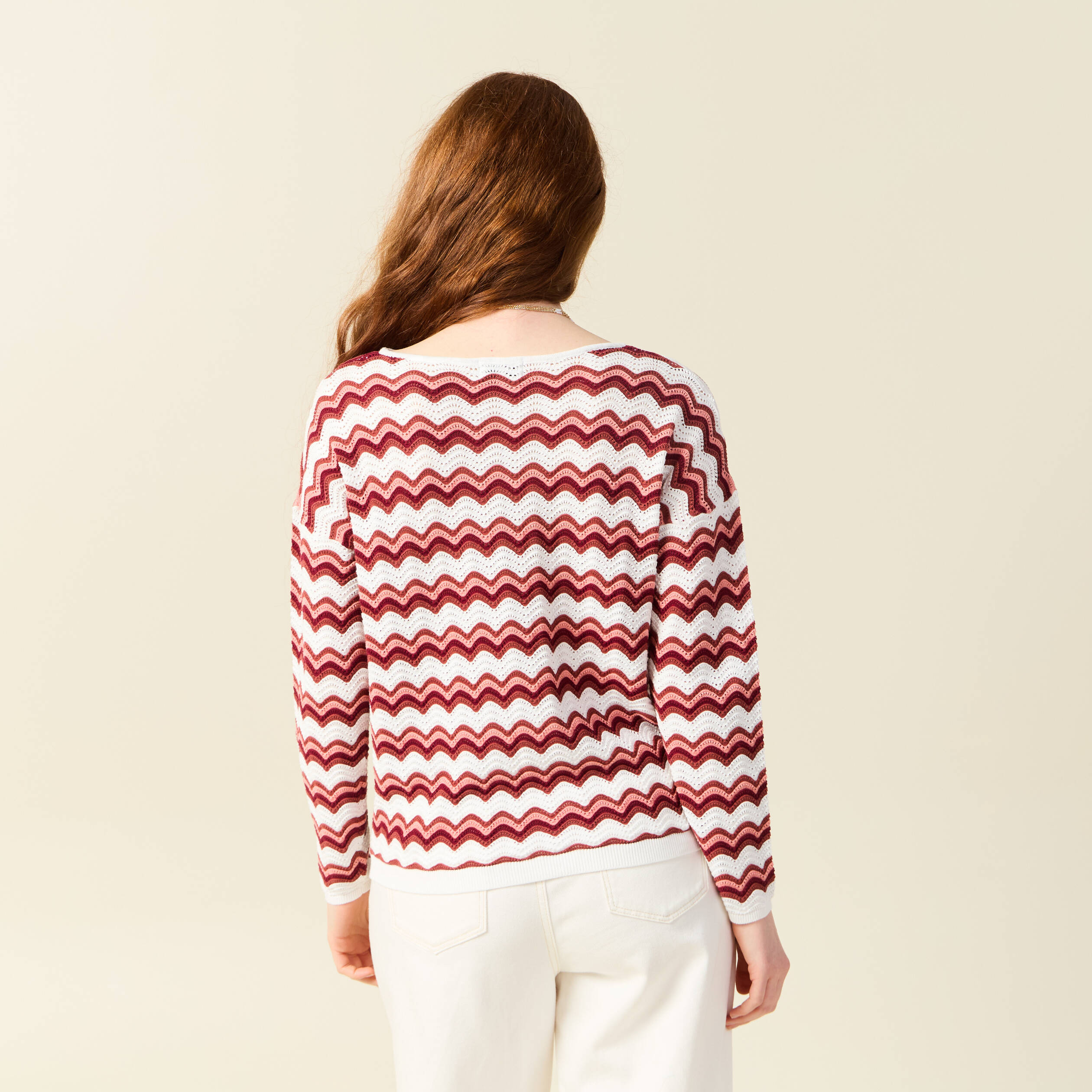pull manches longues vieux rose femme Pull manches longues vieux rose femme