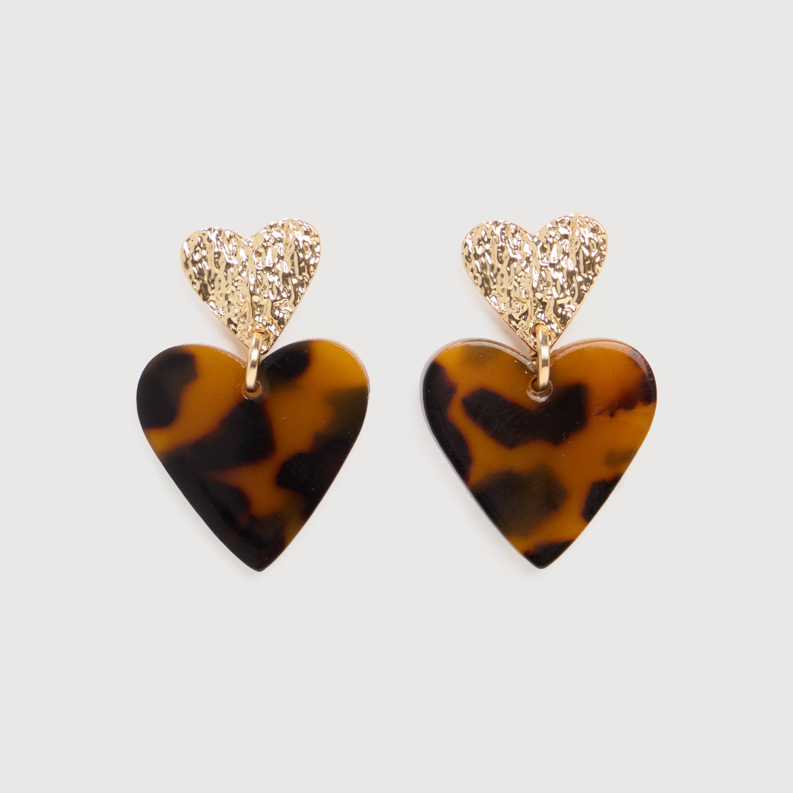 Boucles d'oreilles marron femme