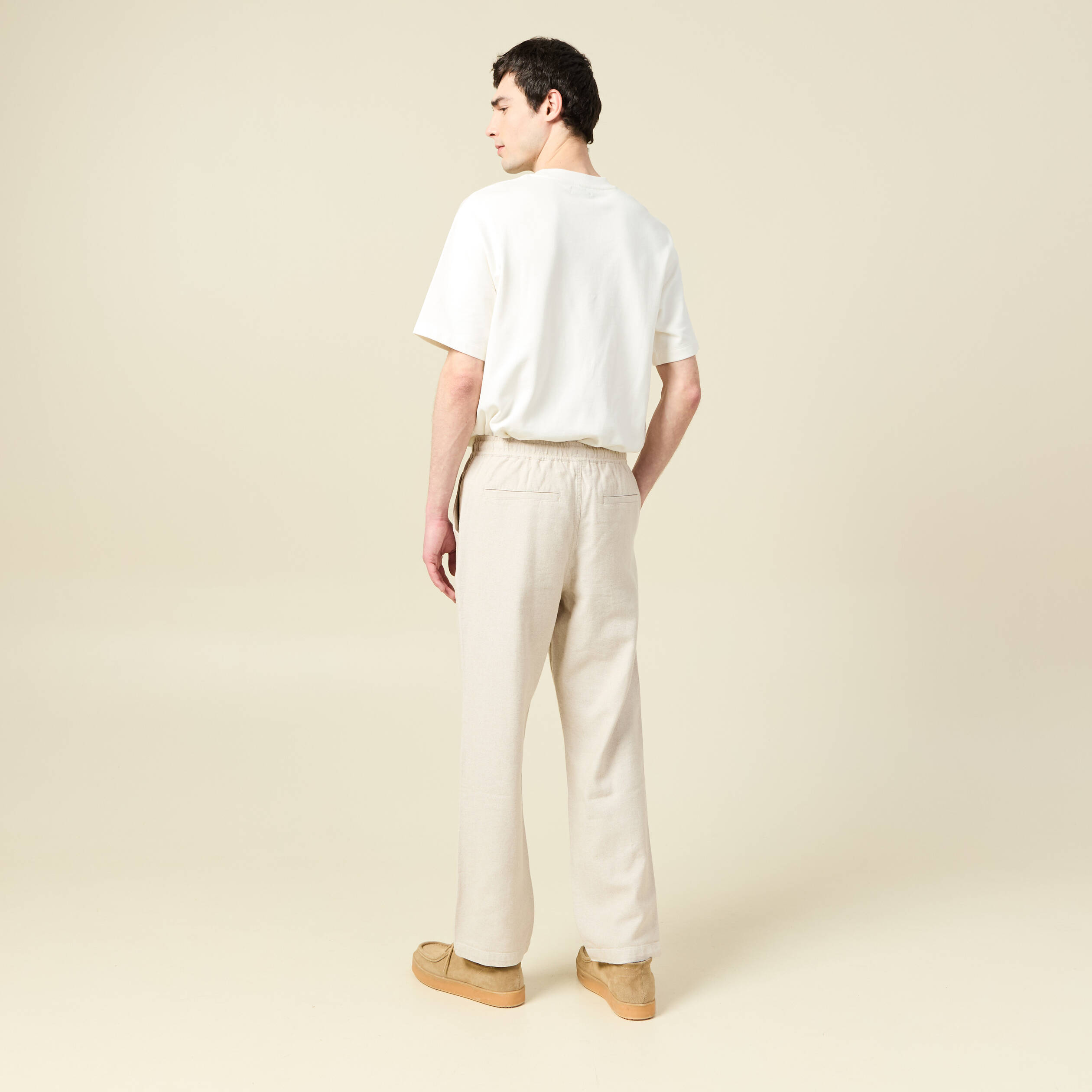 Pantalon chino beige homme