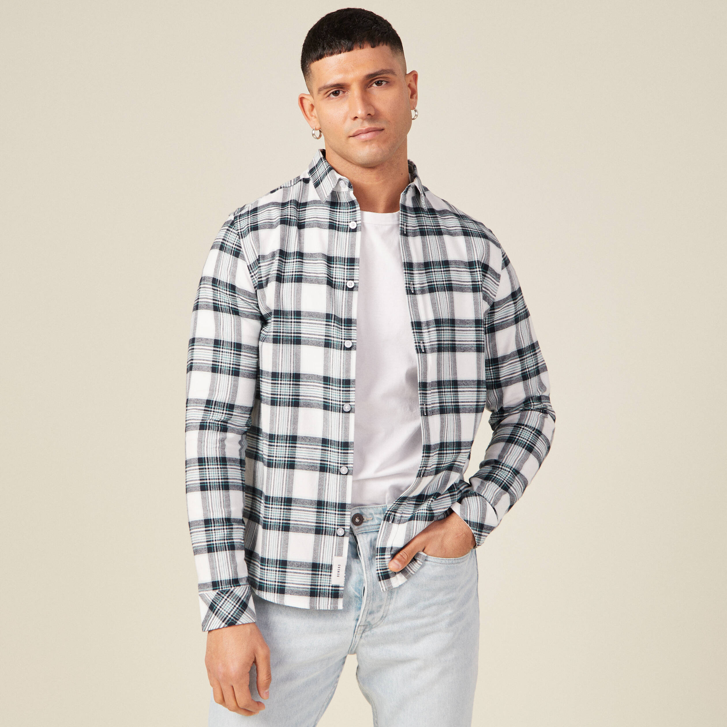 chemise eco responsable ecru homme Chemise éco-responsable ecru homme
