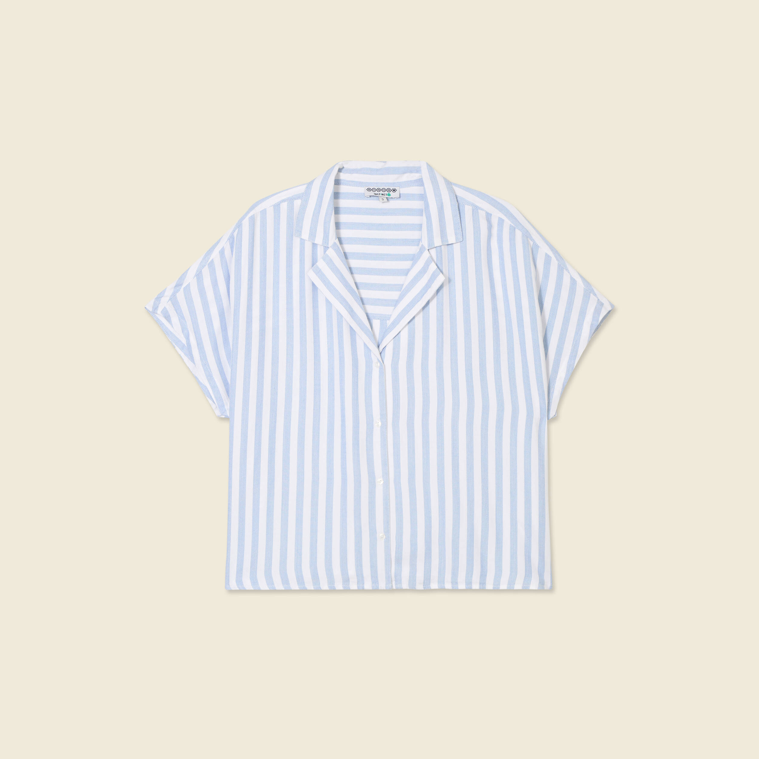 chemise manches 34 bleu femme Chemise manches 3/4 bleu femme