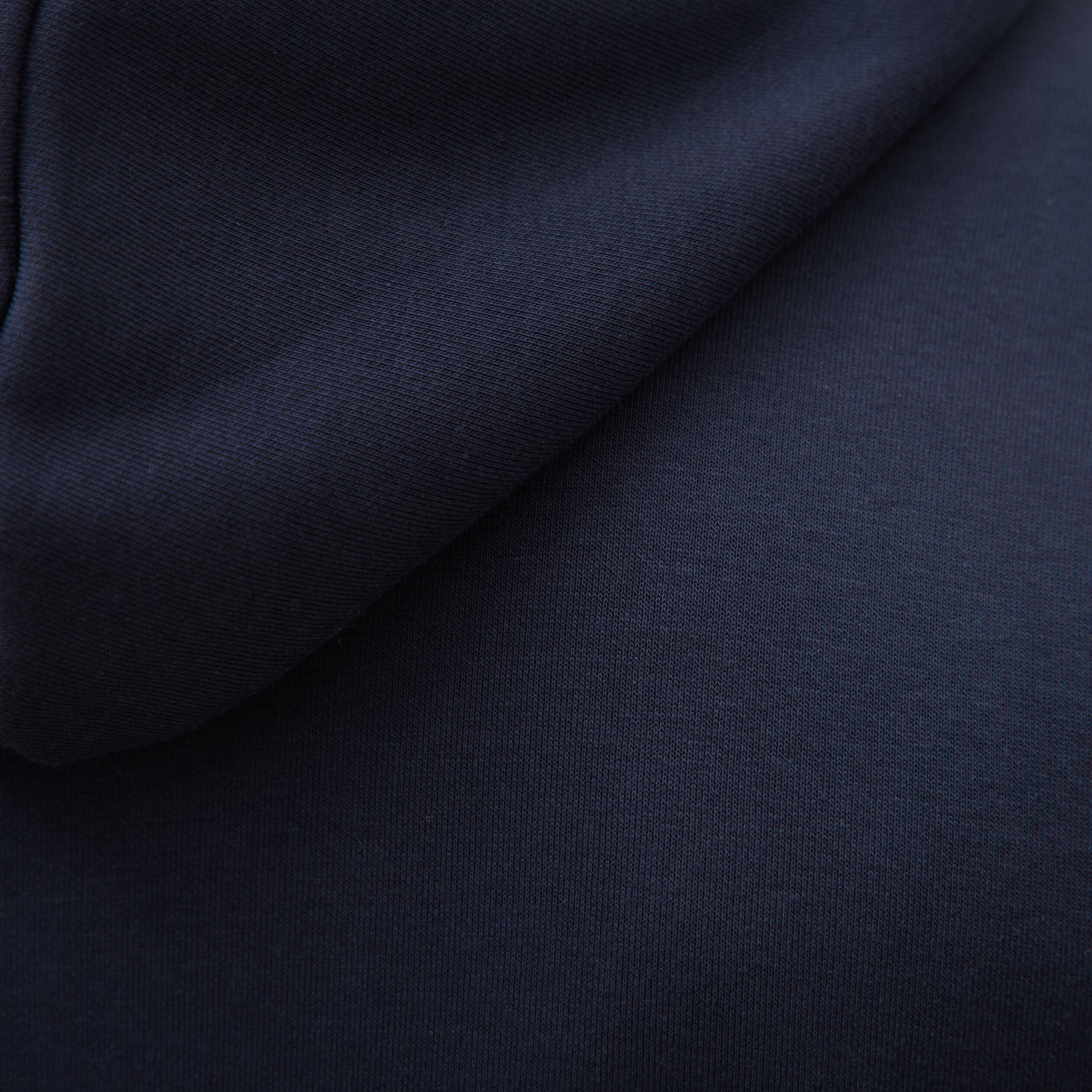 Sweat &agrave; capuche manches longues bleu marine homme