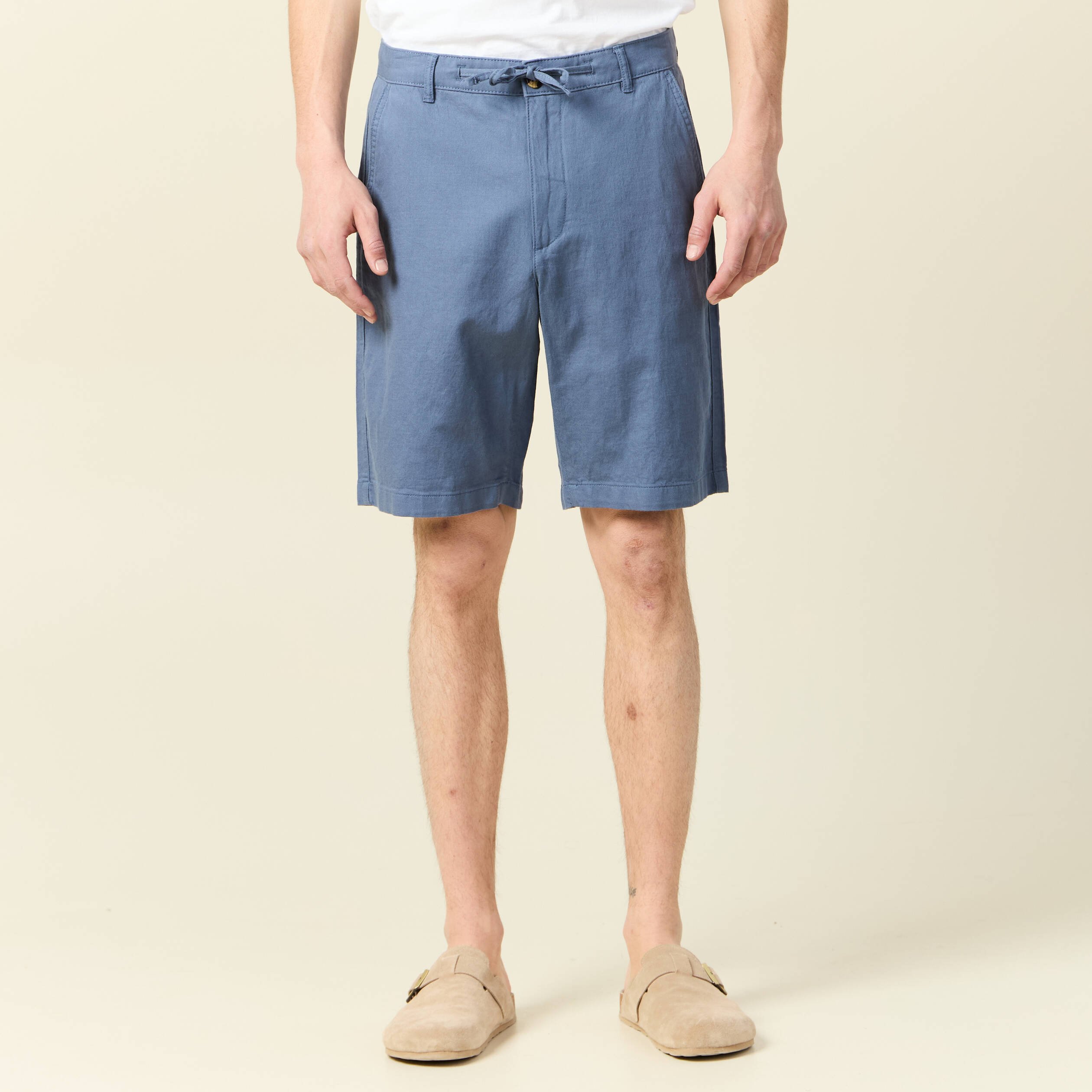 bermuda droit bleu fonce homme Bermuda droit bleu foncé homme
