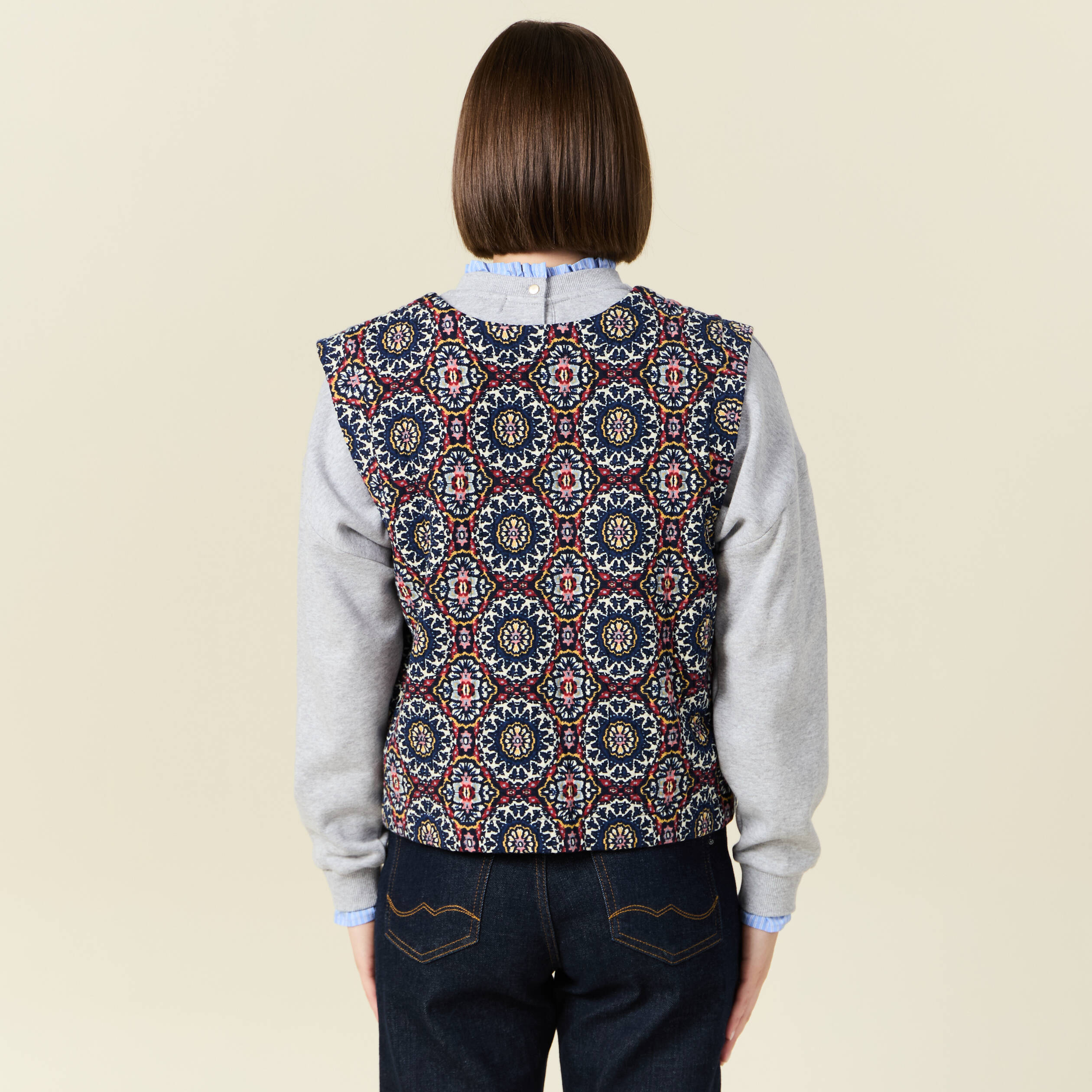gilet eco responsable bleu marine femme Gilet éco-responsable bleu marine femme