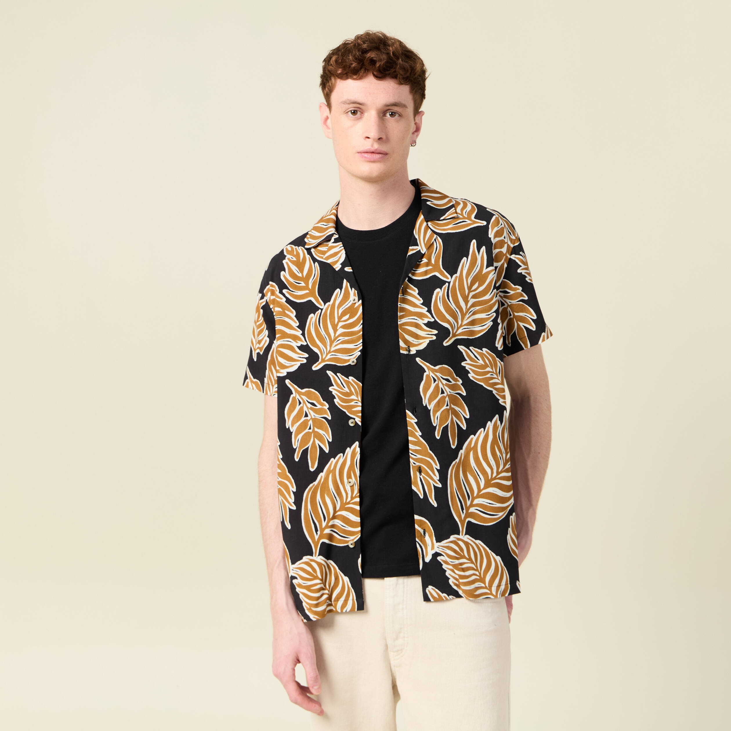 chemise manches courtes noir homme Chemise manches courtes noir homme