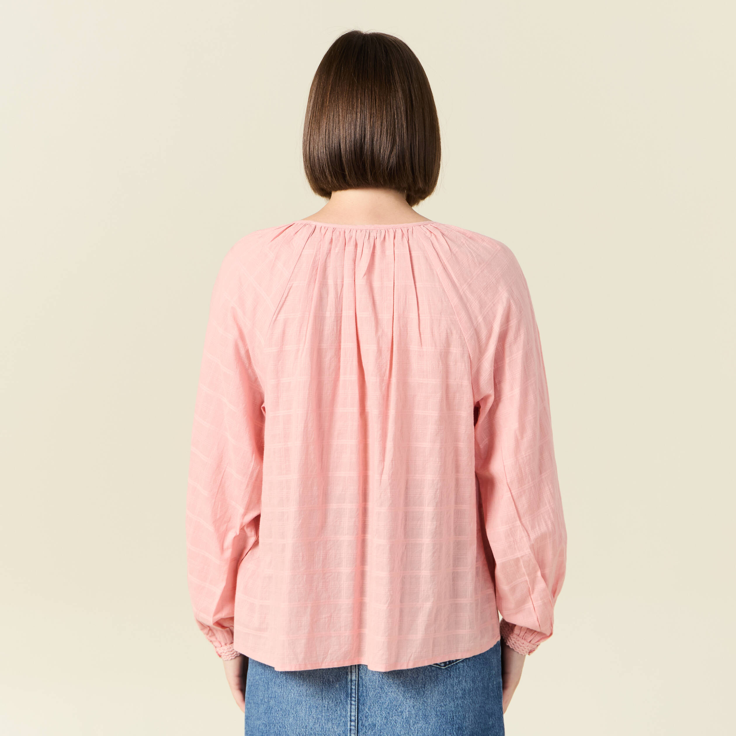 blouse manches longues rose femme Blouse manches longues rose femme