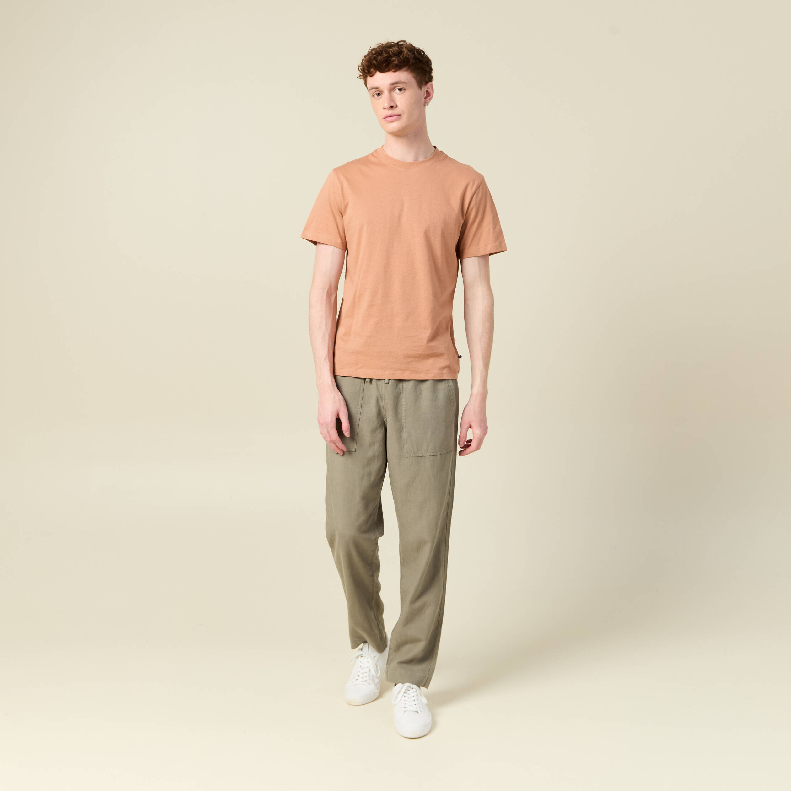 t shirt manches courtes vieux rose homme T-shirt manches courtes vieux rose homme