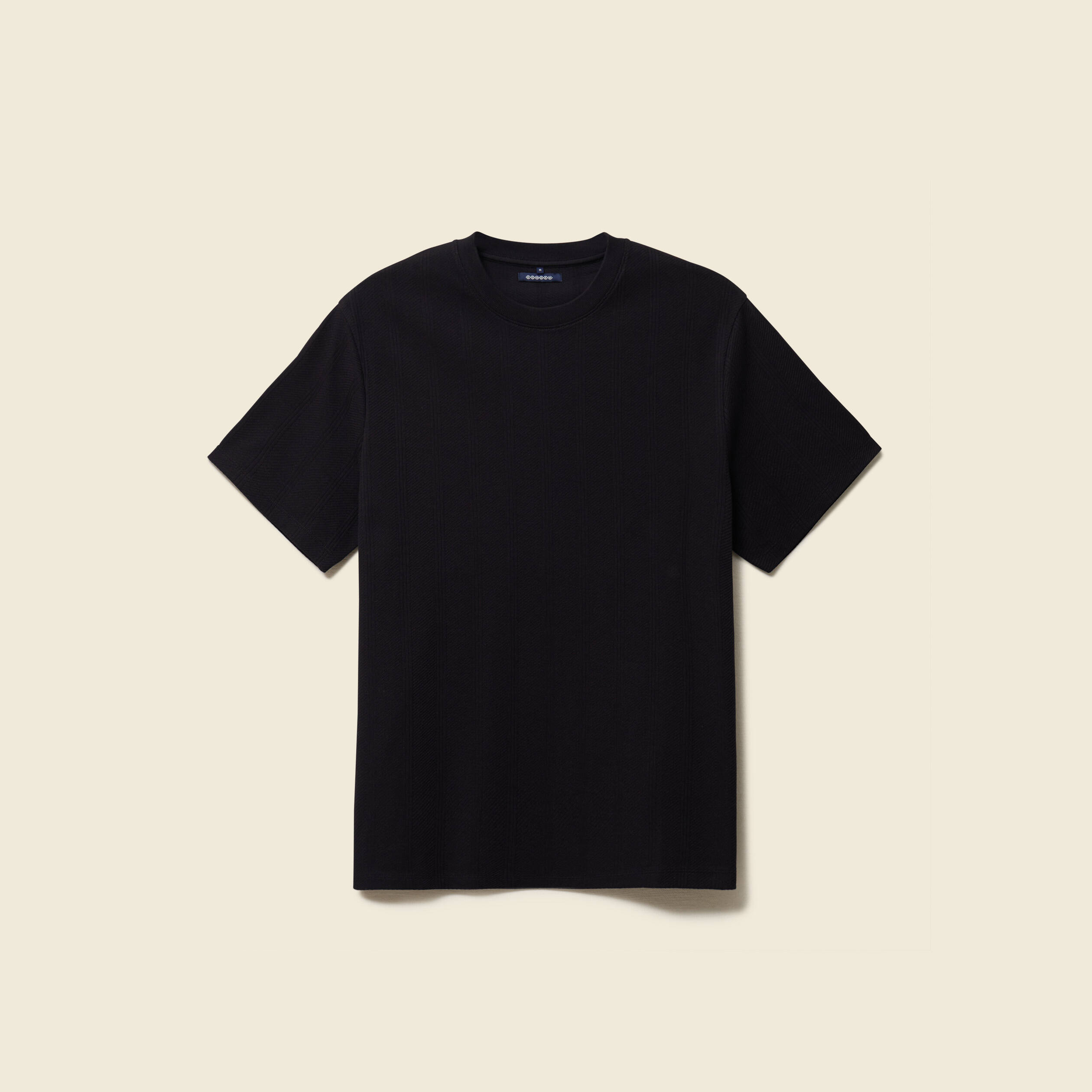 T-shirt en coton manches courtes noir homme