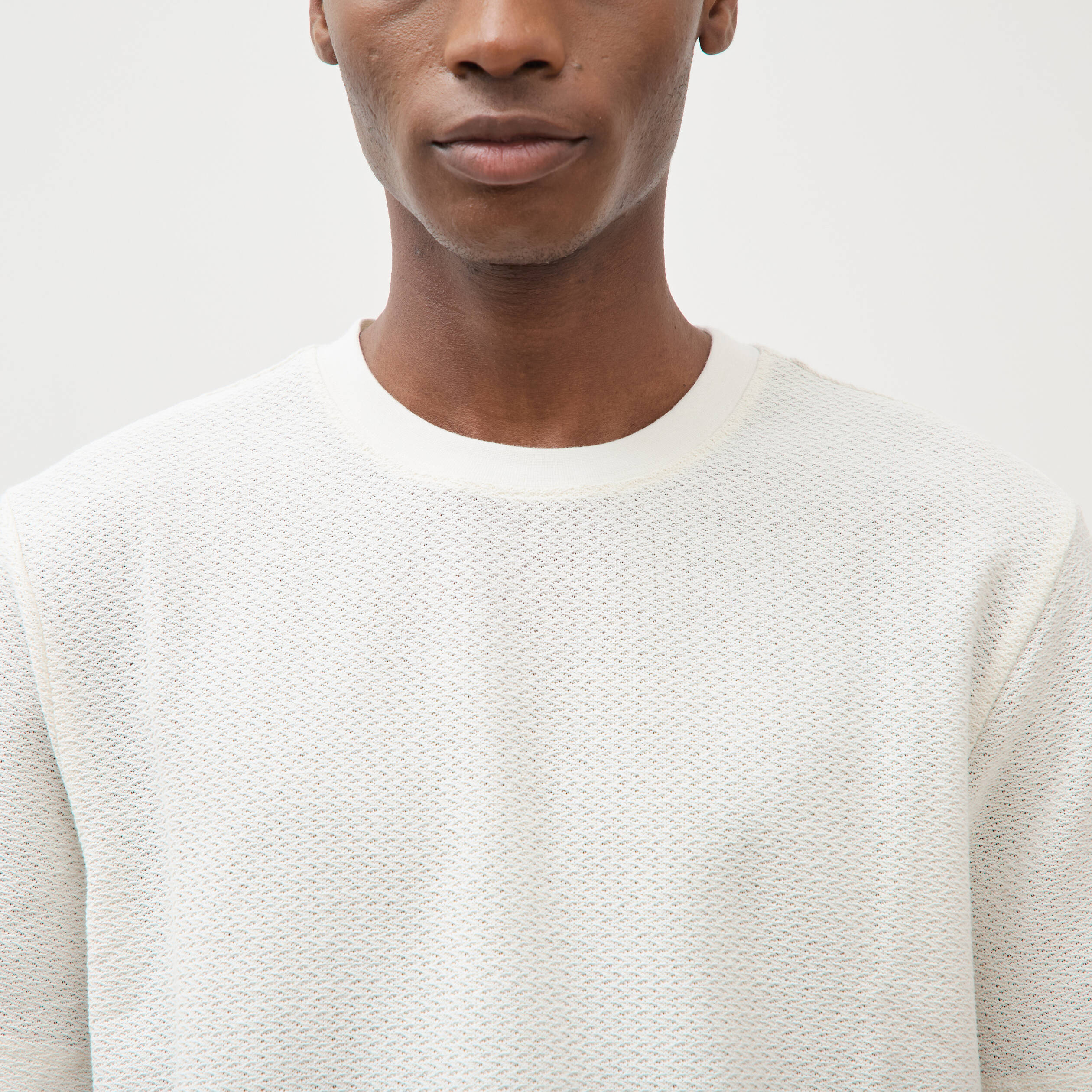 T-shirt manches courtes ecru homme