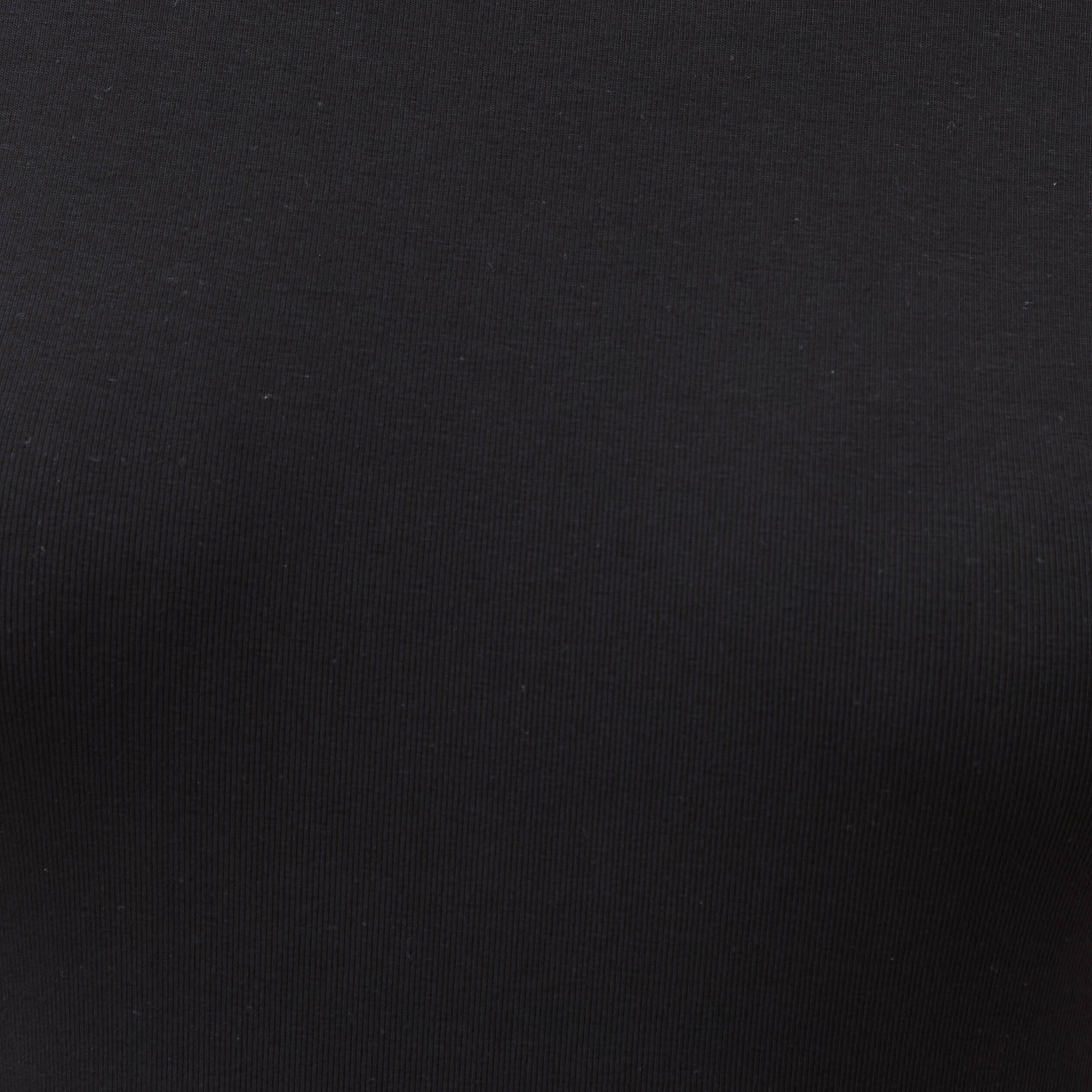 Body ajust&eacute; col rond manches d&eacute;bardeur noir femme