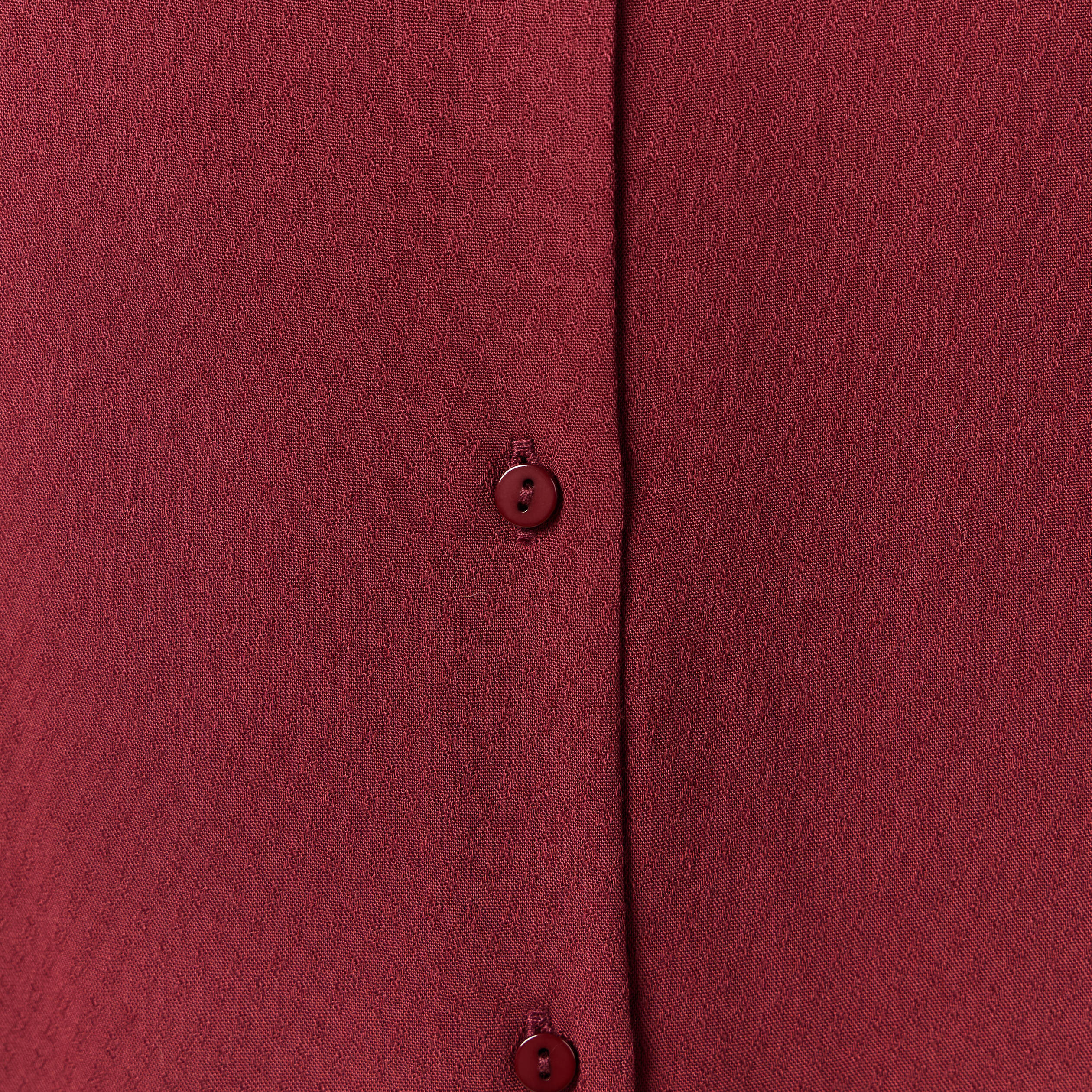 chemise manches longues fluide bordeaux femme Chemise manches longues fluide bordeaux femme