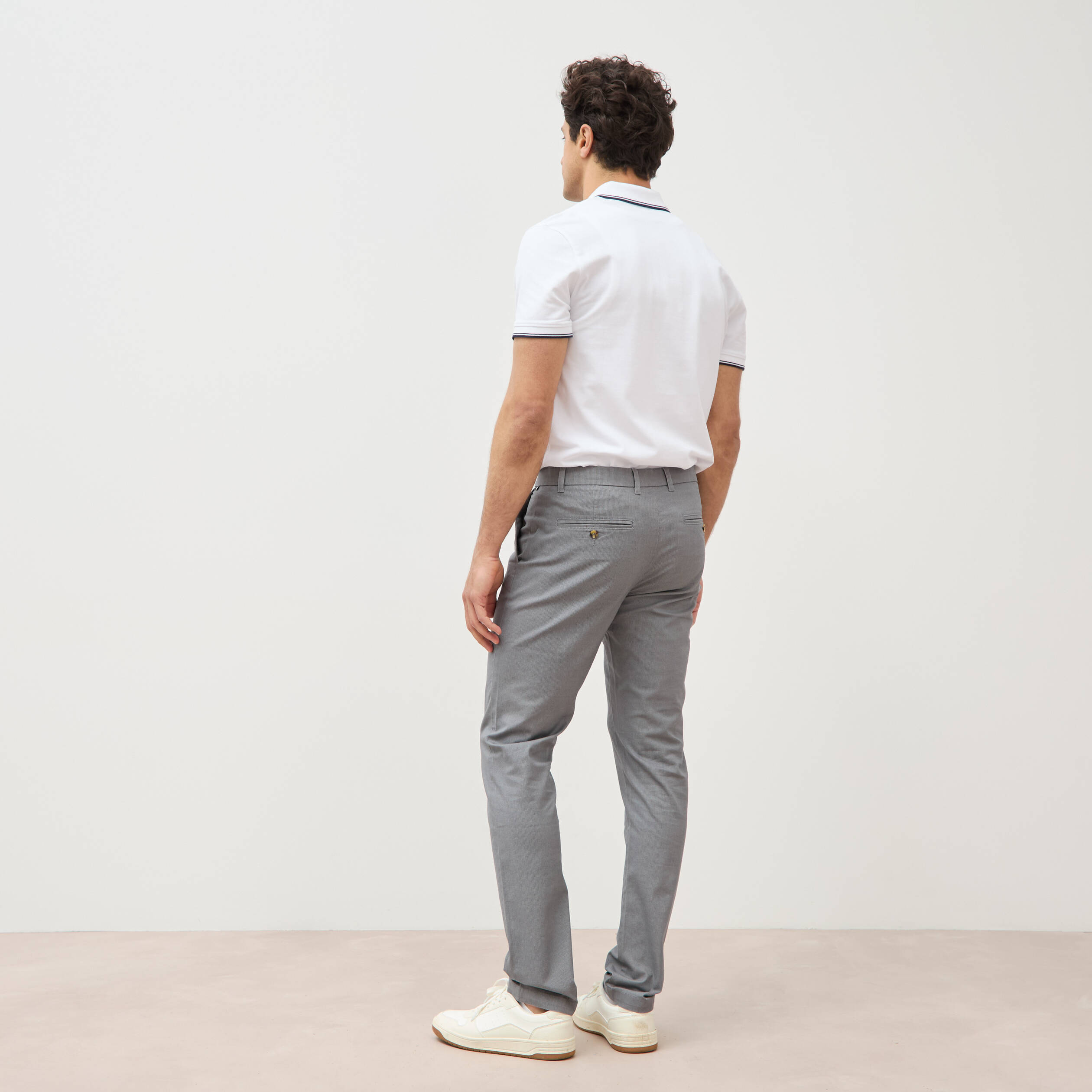 Pantalon Chino Homme Bonobos Gris Foncé – Taille 32x32 En Coton Stretch