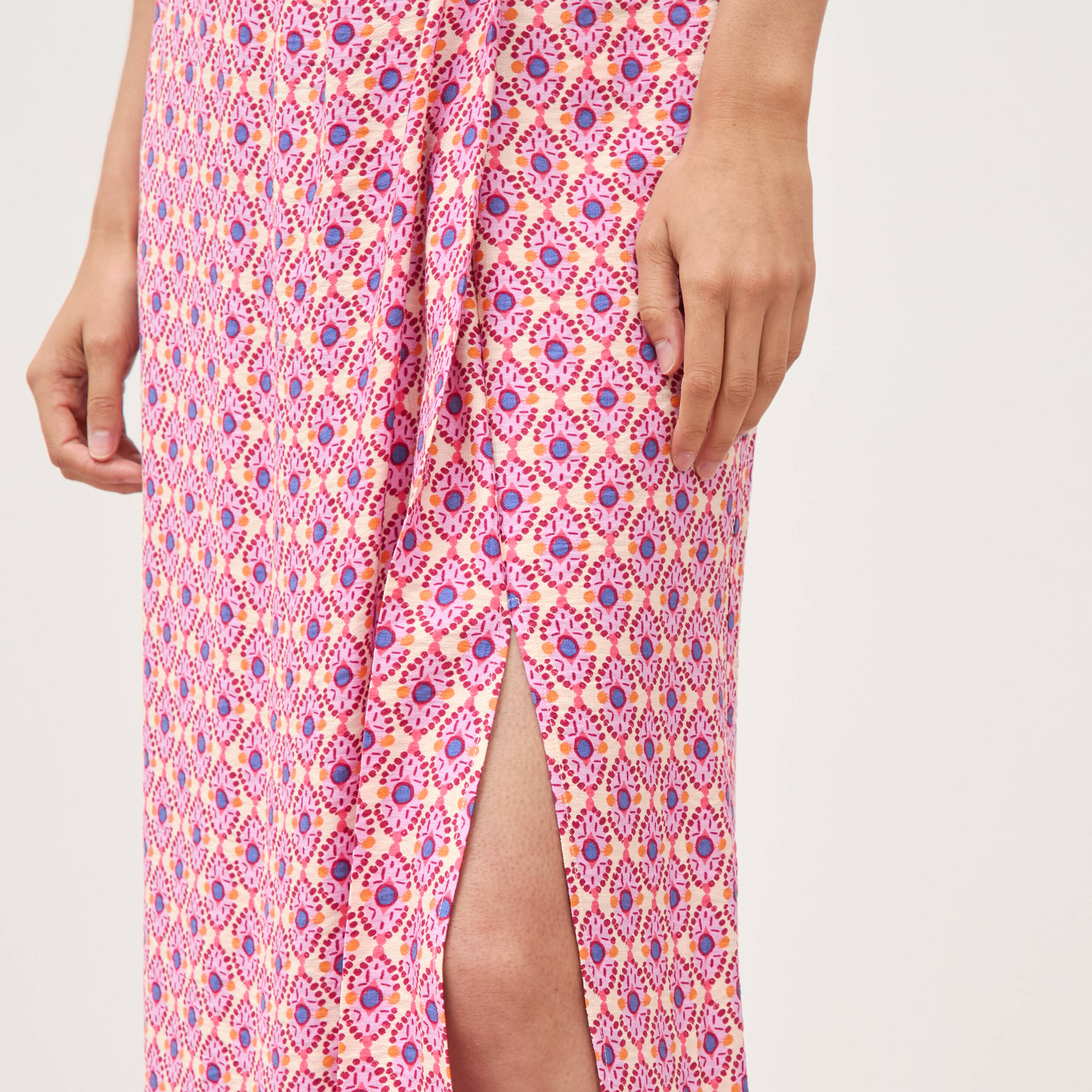 Jupe fluide multicolore femme