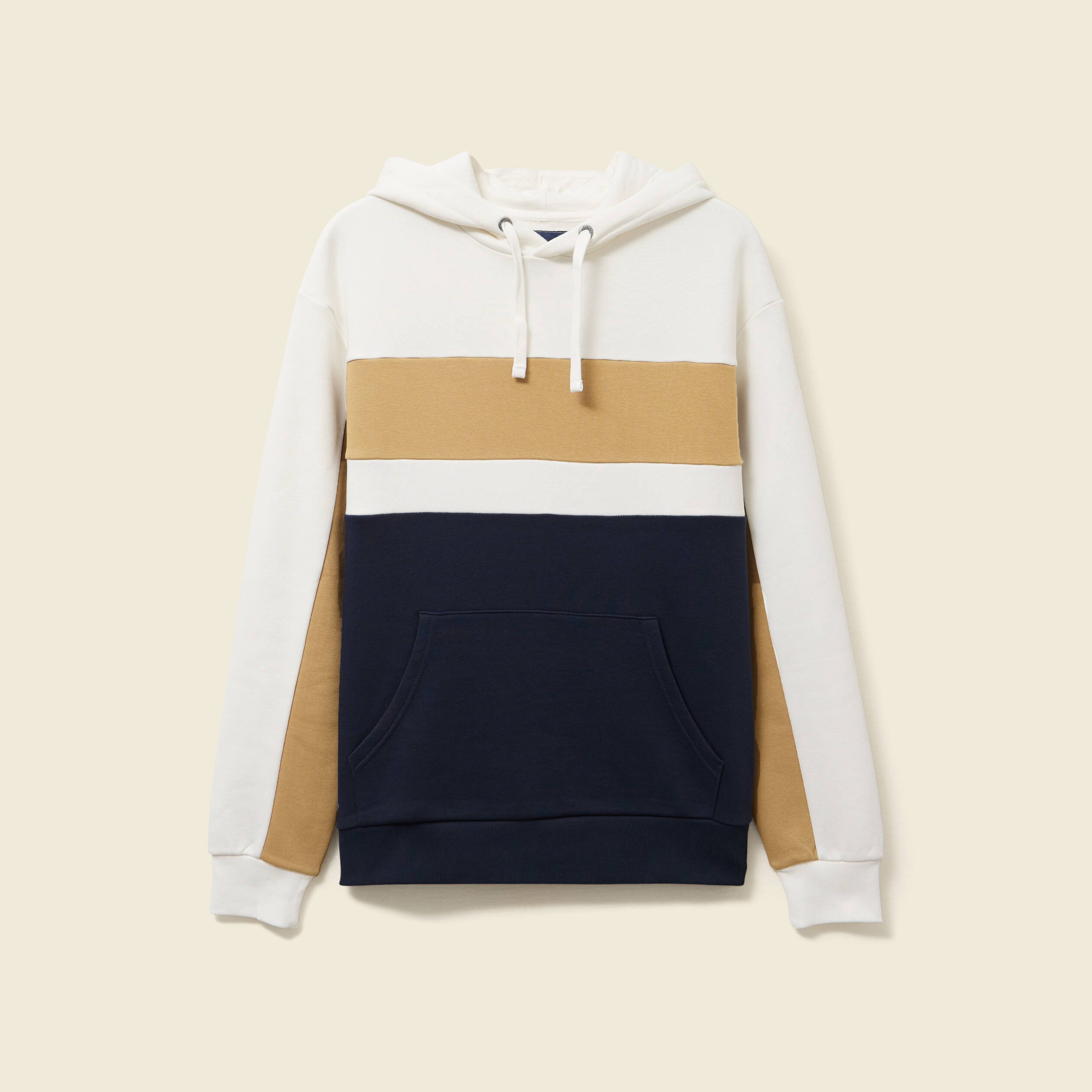 sweat a capuche manches longues ecru homme Sweat à capuche manches longues ecru homme