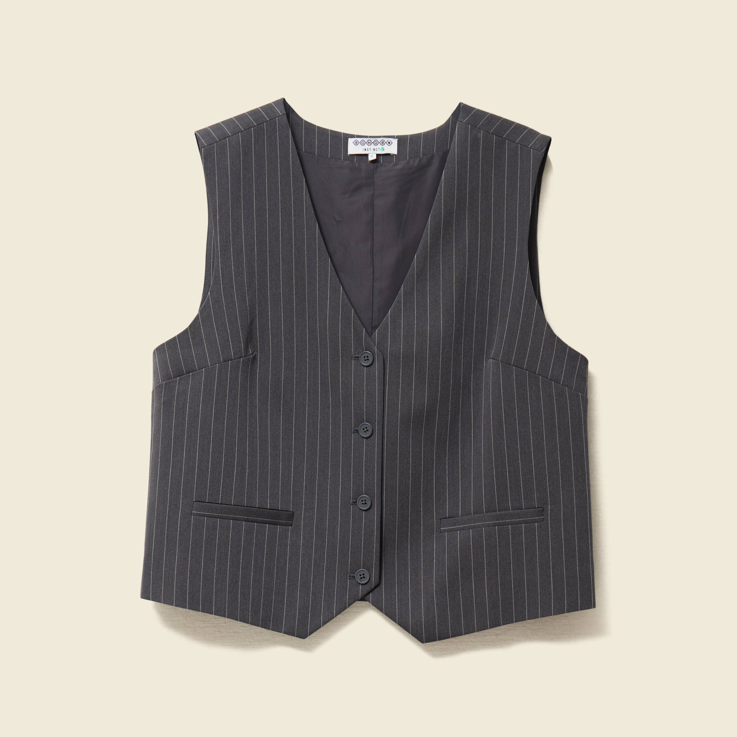 Veston sans manches gris femme