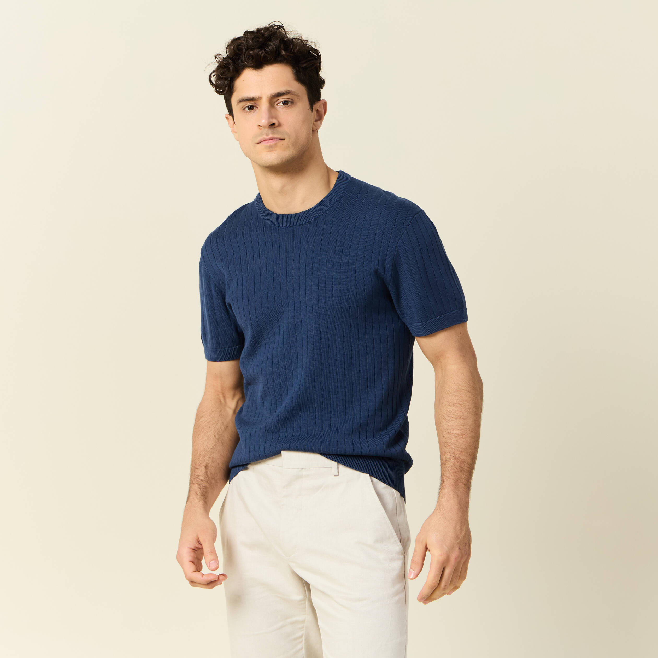 t shirt manches courtes bleu fonce homme T-shirt manches courtes bleu foncé homme