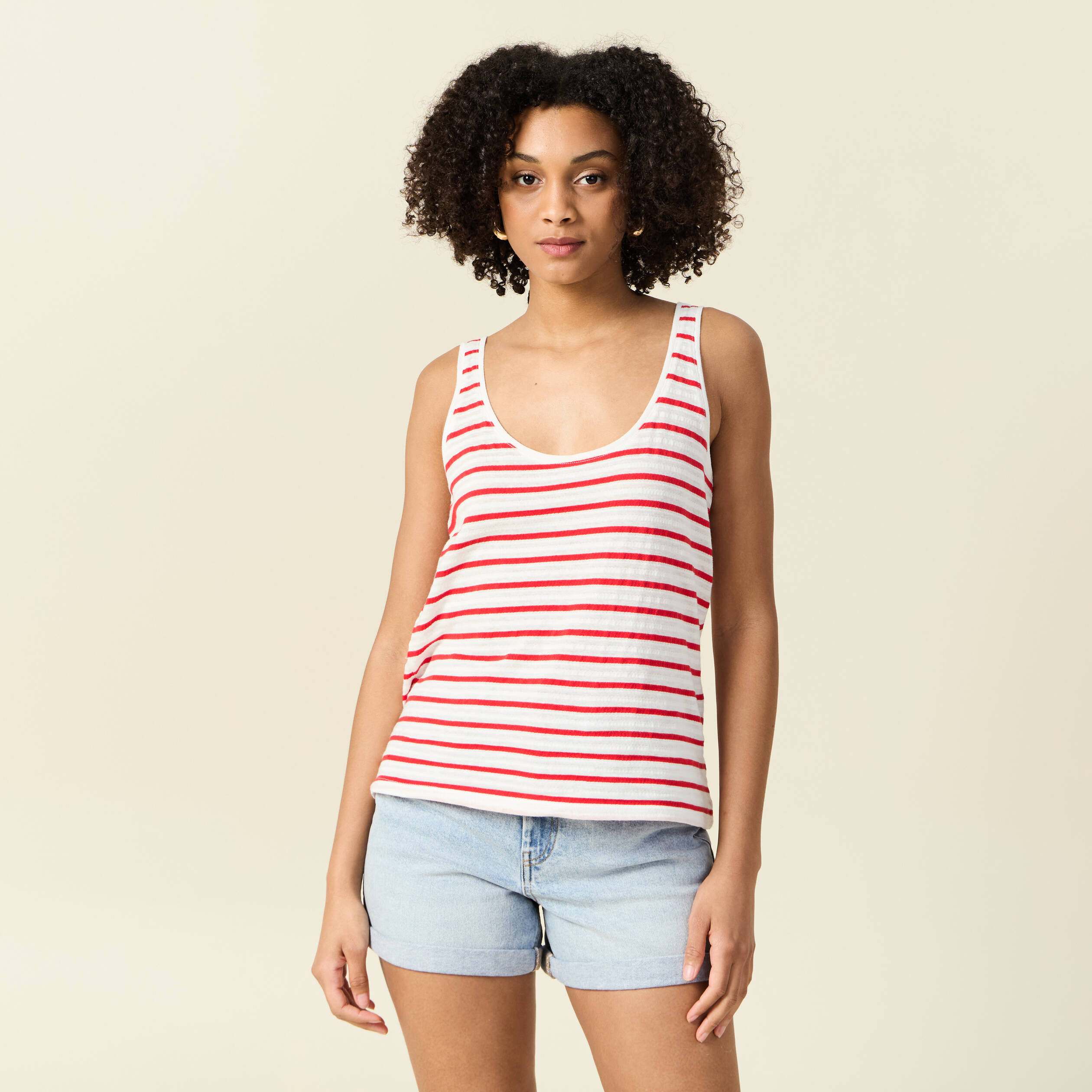 debardeur sans manches rouge femme Débardeur sans manches rouge femme