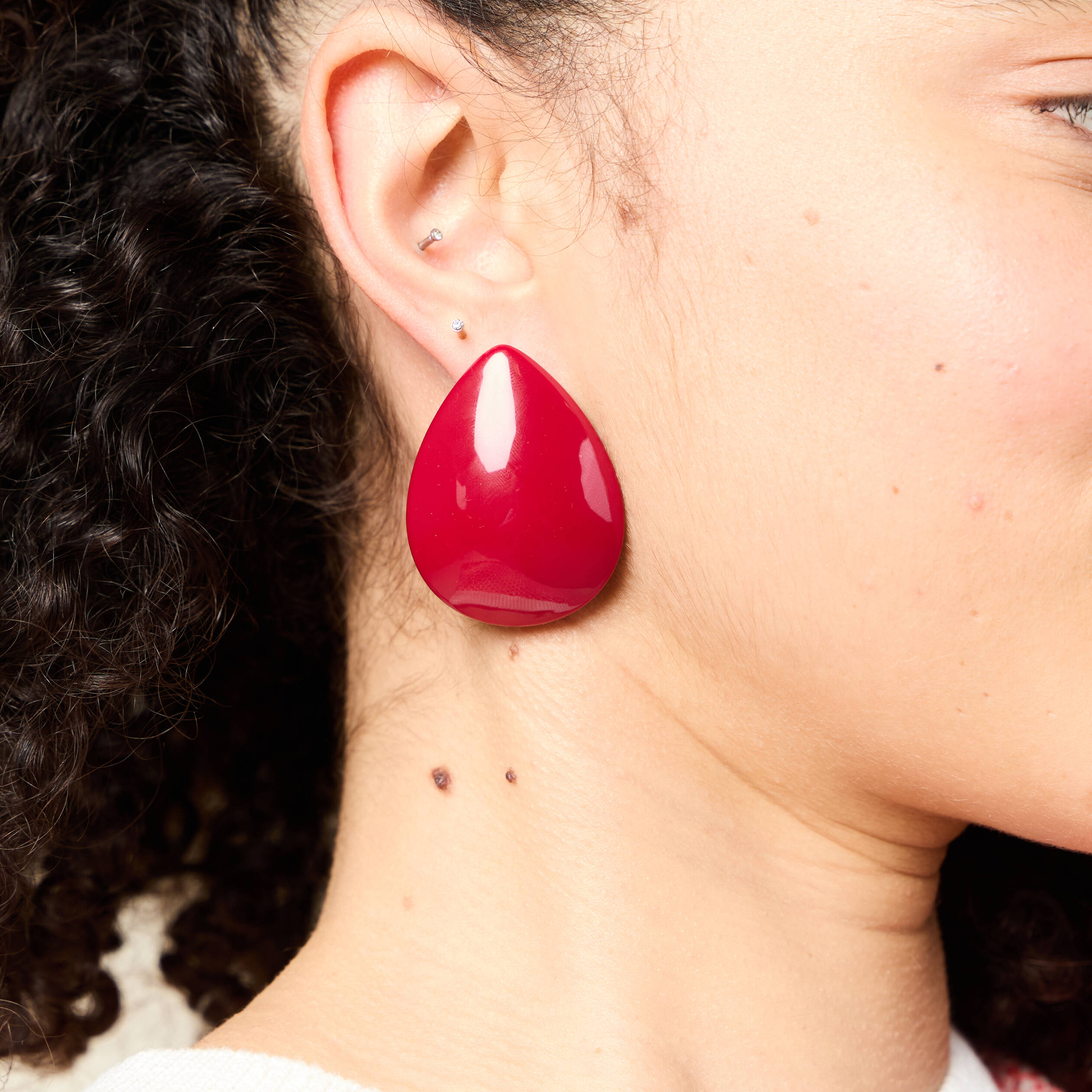 boucles doreilles rose fushia femme Boucles d'oreilles rose fushia femme