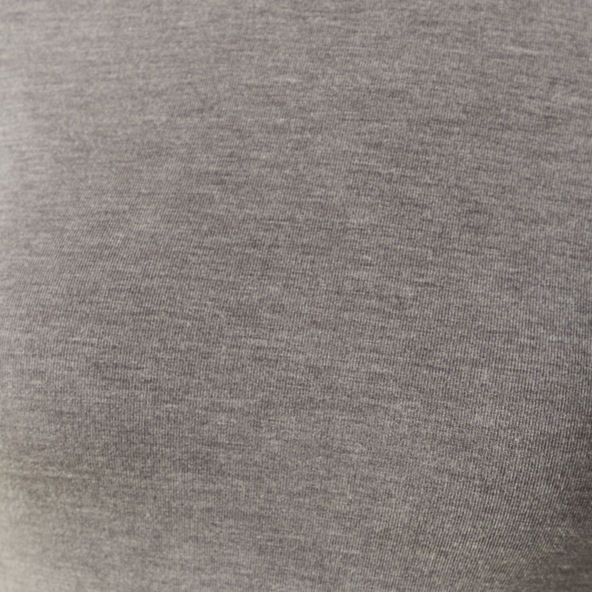T-shirt cintr&eacute; manches longues col rond gris fonc&eacute; femme