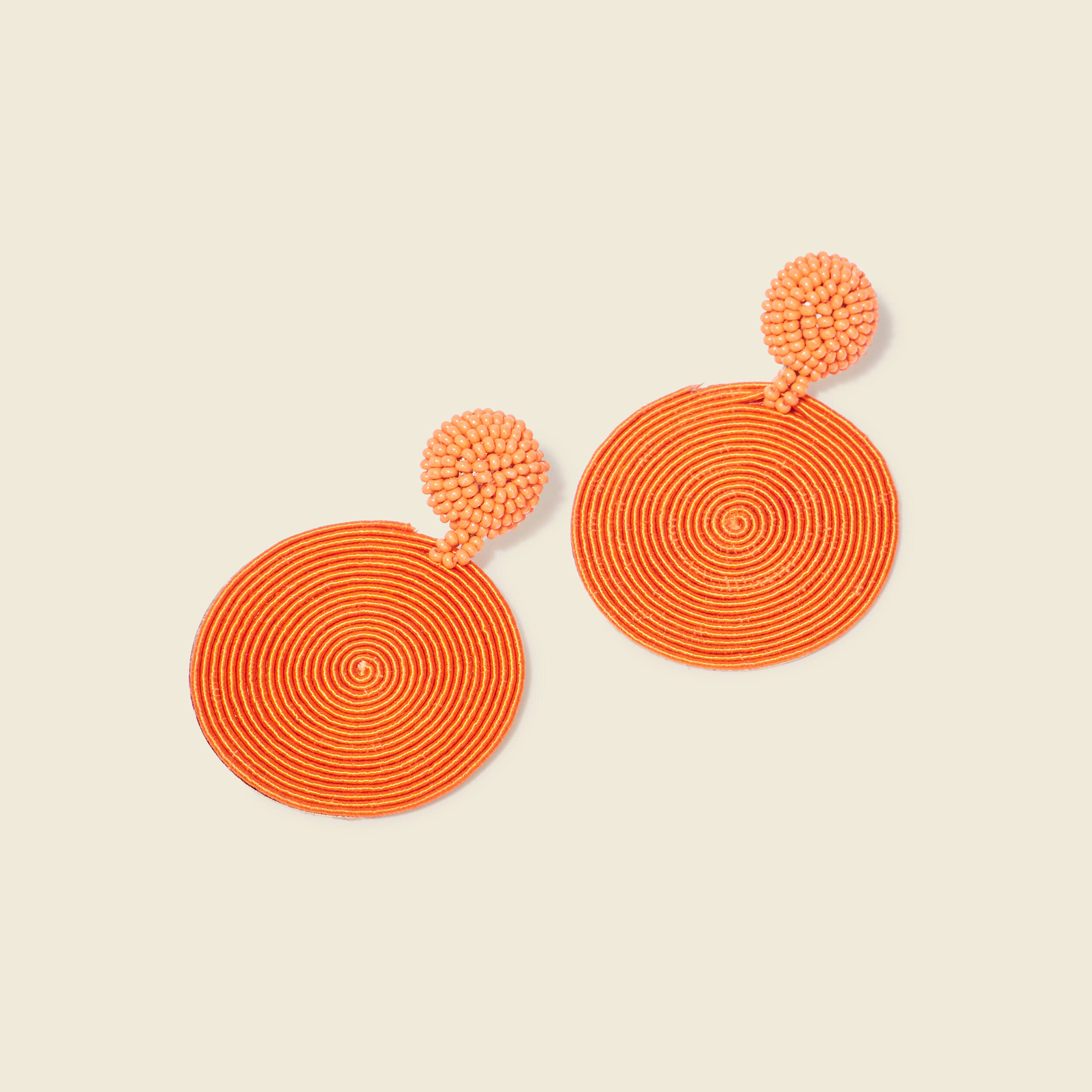 boucles doreilles pendantes orange femme Boucles d'oreilles pendantes orange femme