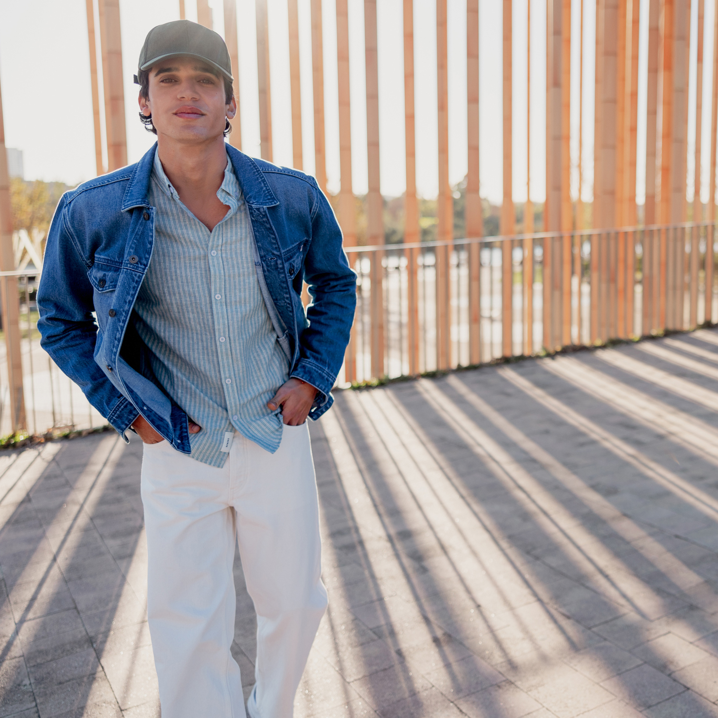 Jean bleu on sale petrole homme