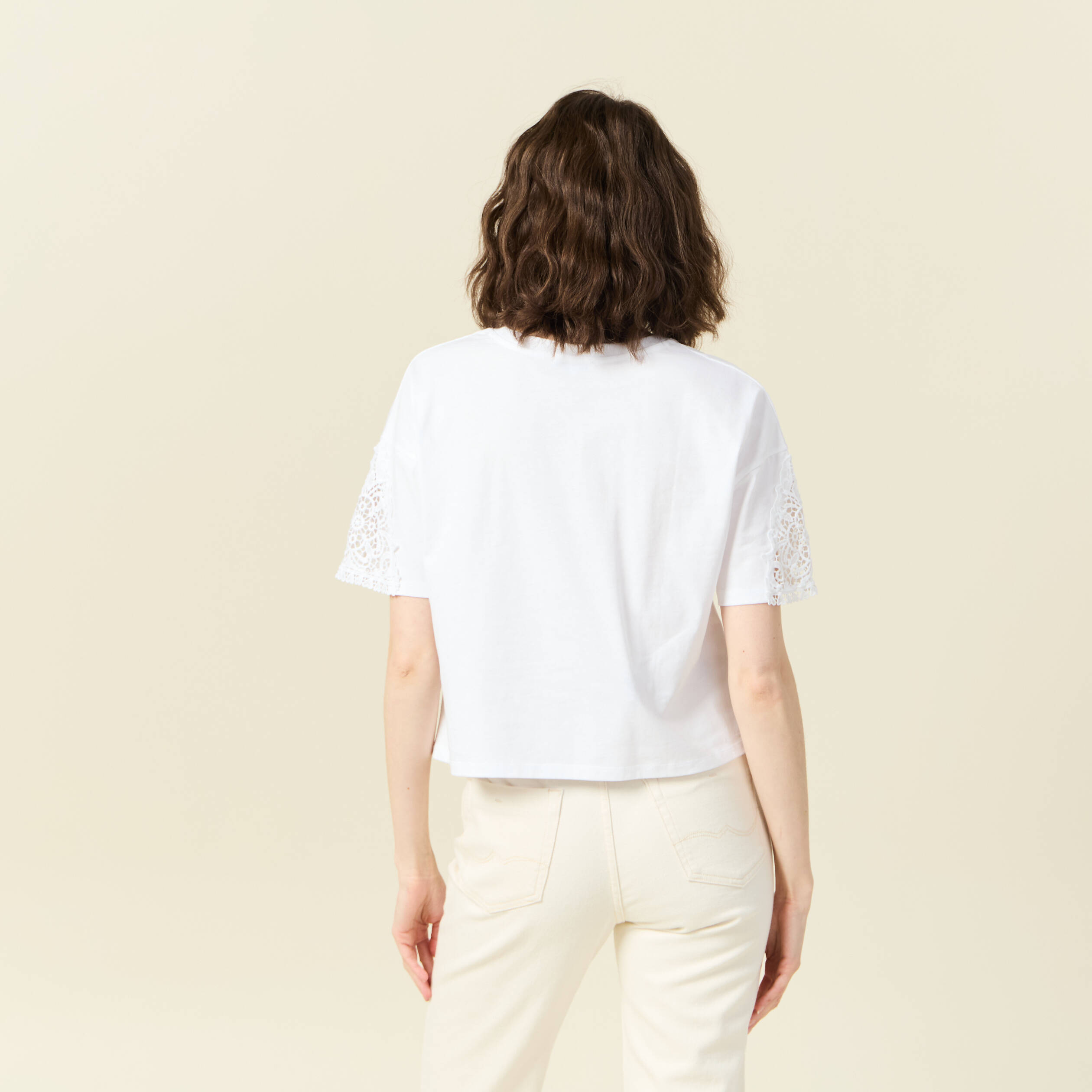 t shirt manches courtes blanc femme T-shirt manches courtes blanc femme