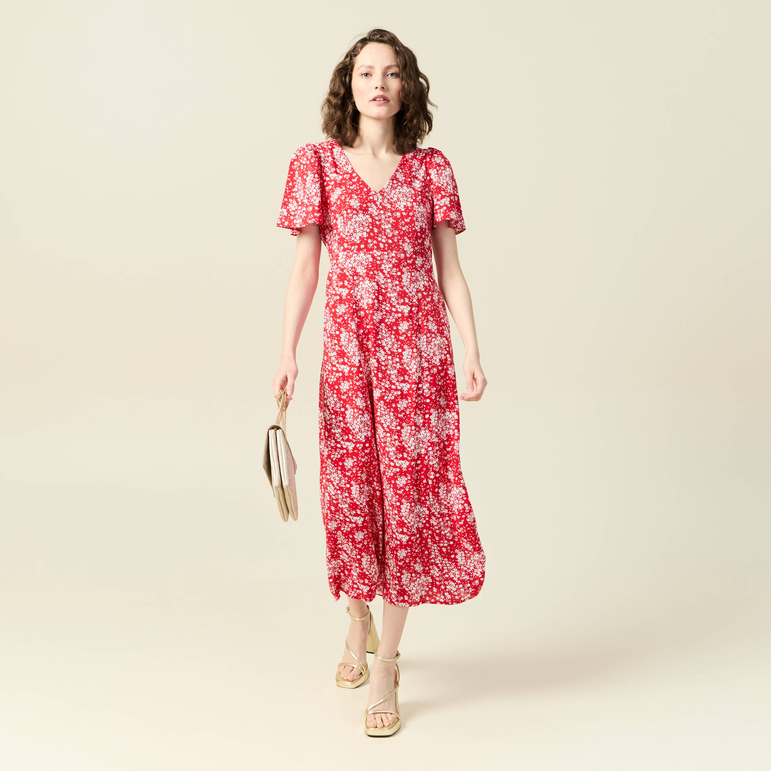 robe longue eco responsable rouge femme Robe longue éco-responsable rouge femme