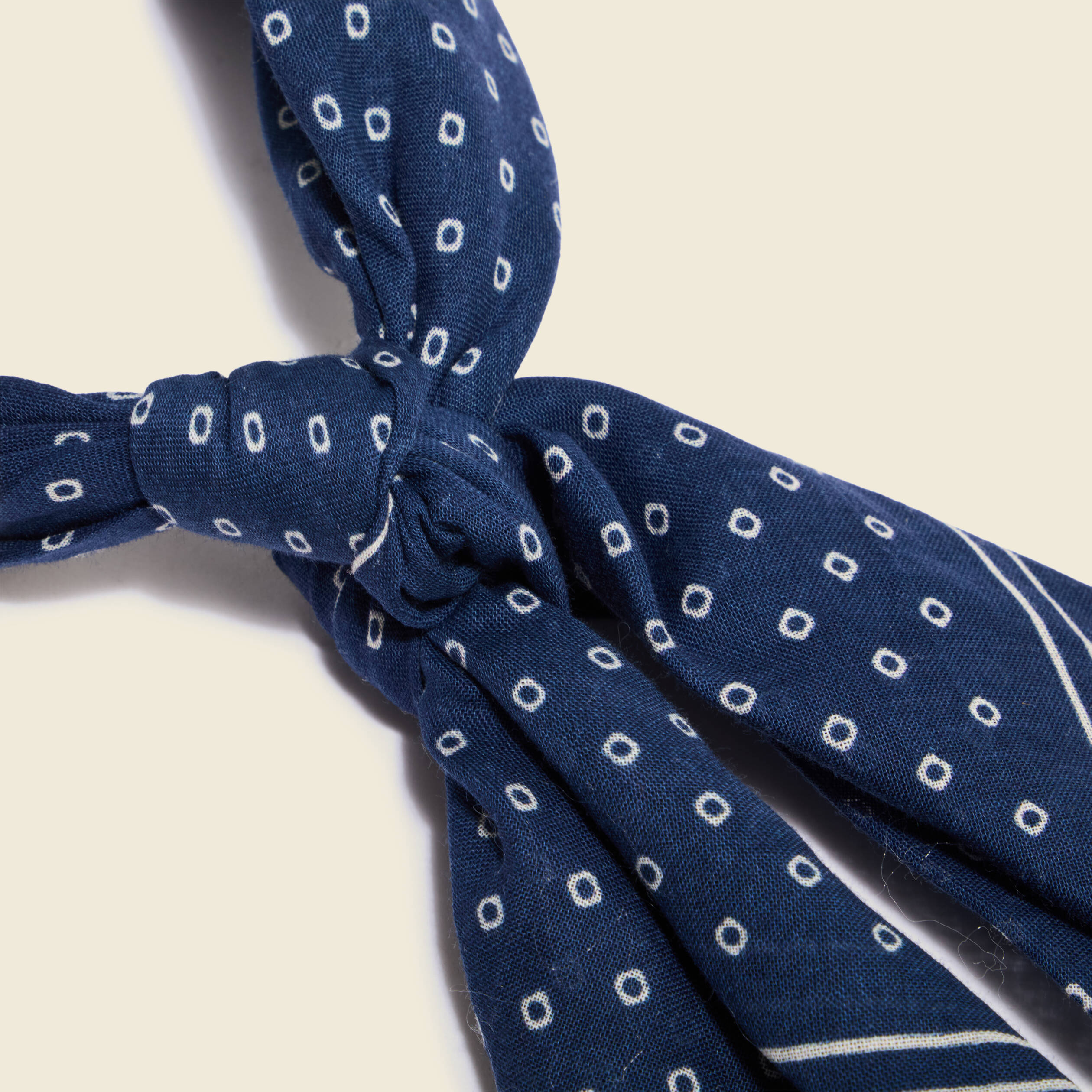Foulard en coton bleu marine homme