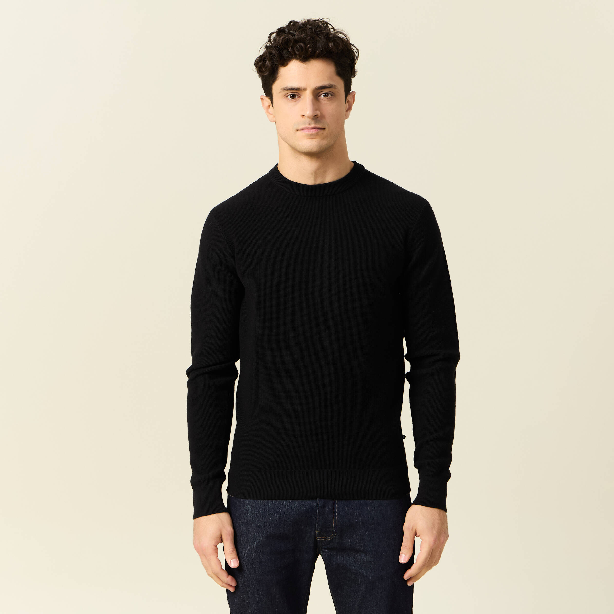 pull eco responsable noir homme Pull éco-responsable noir homme