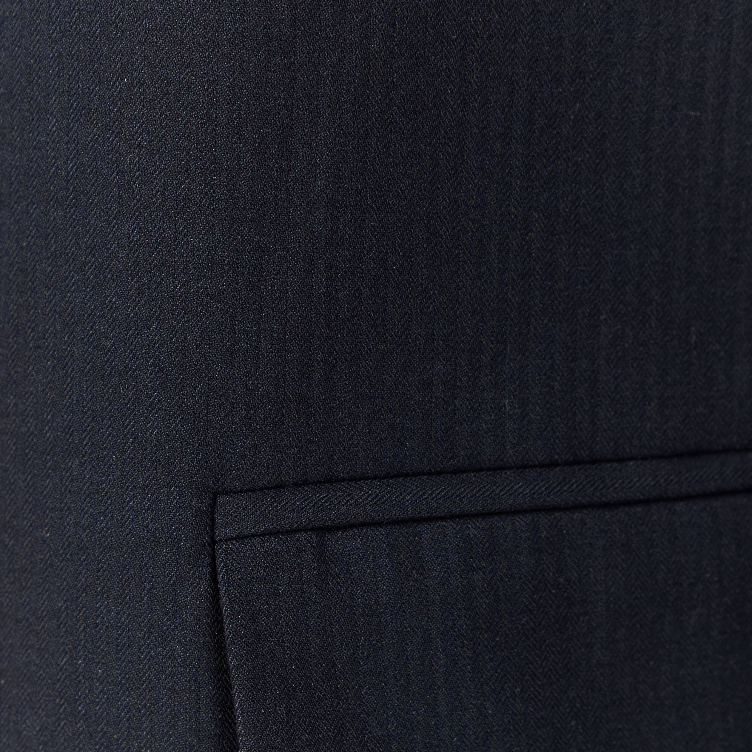 Blazer manches longues col tailleur bleu marine femme