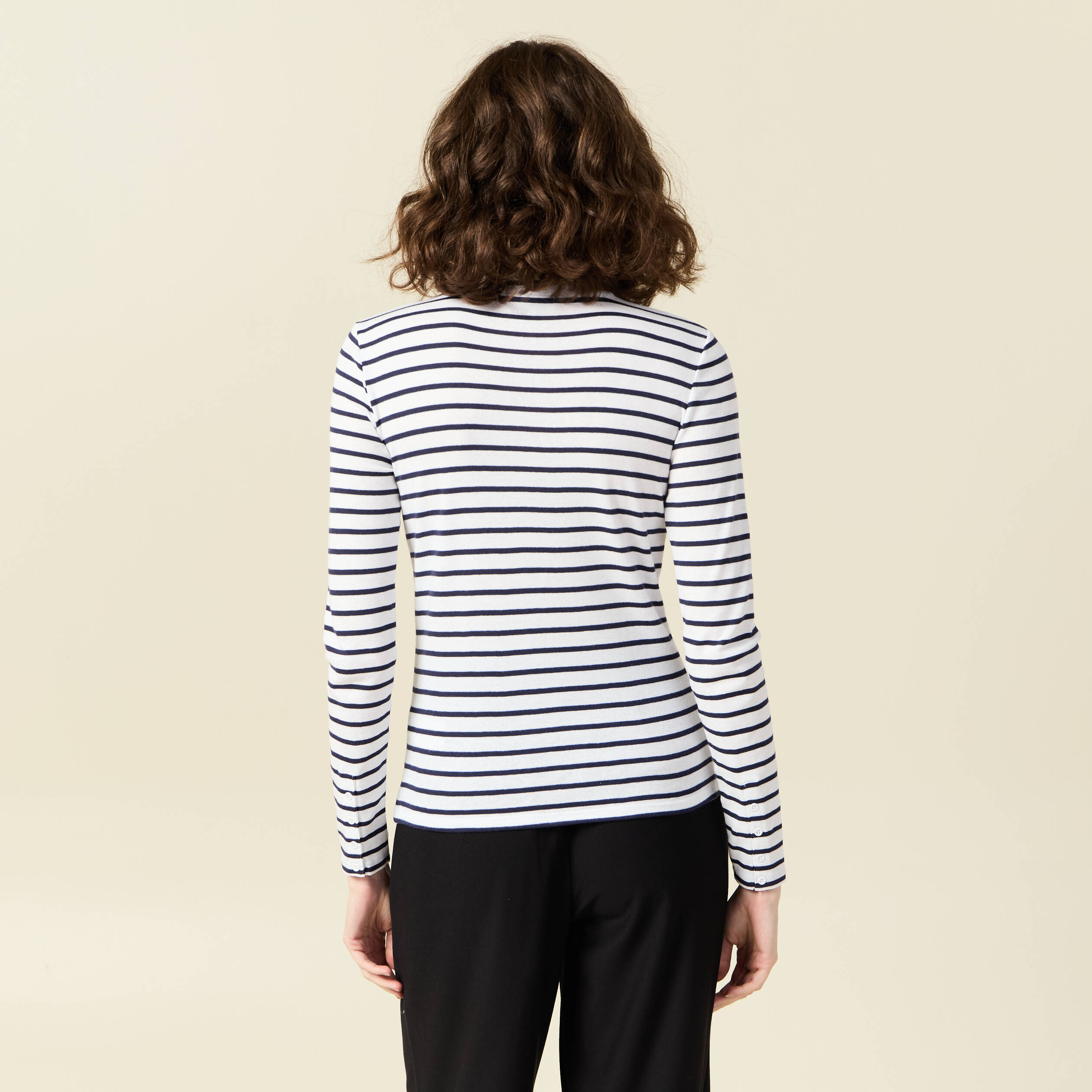 t shirt manches longues ecru femme T-shirt manches longues ecru femme