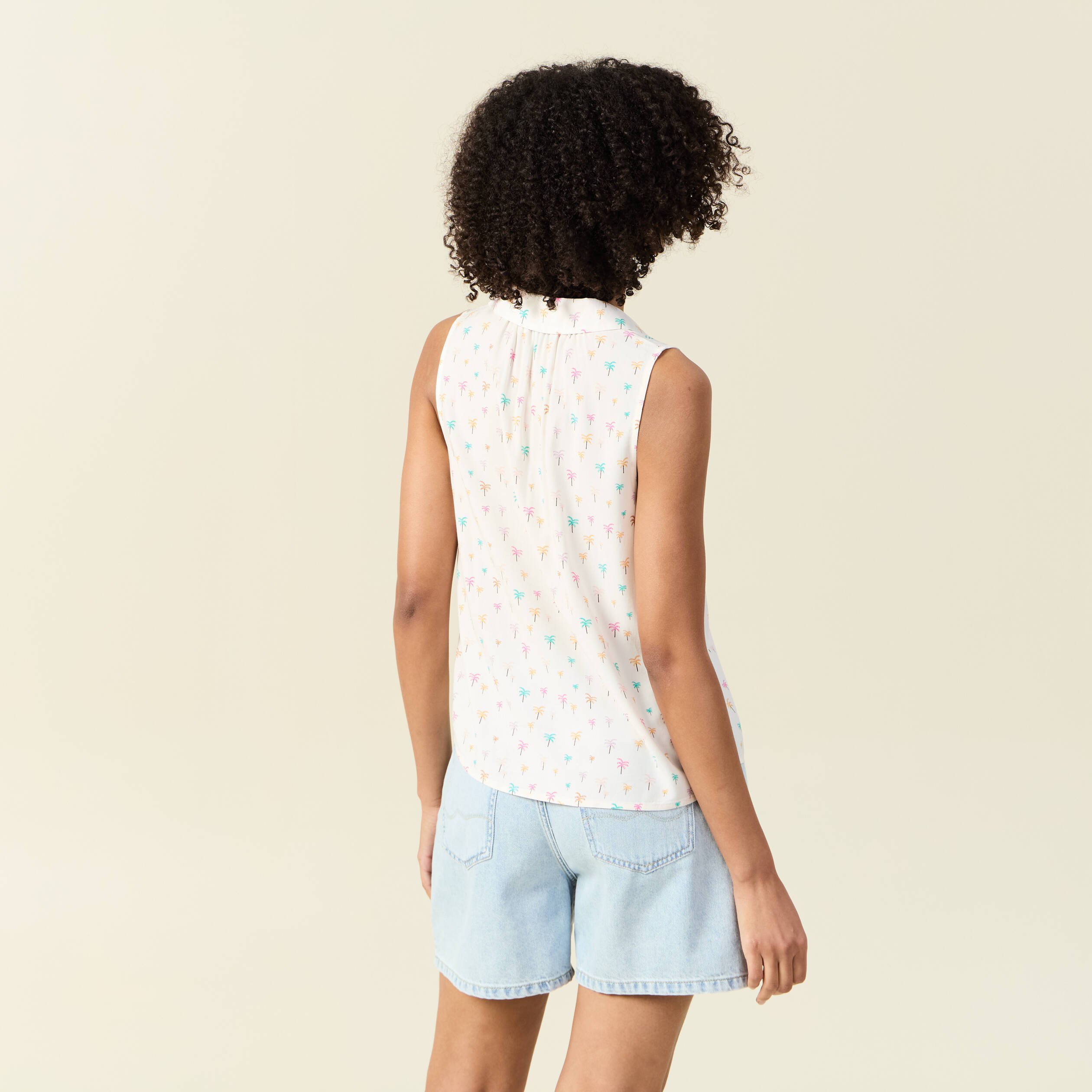 blouse sans manches blanc femme Blouse sans manches blanc femme