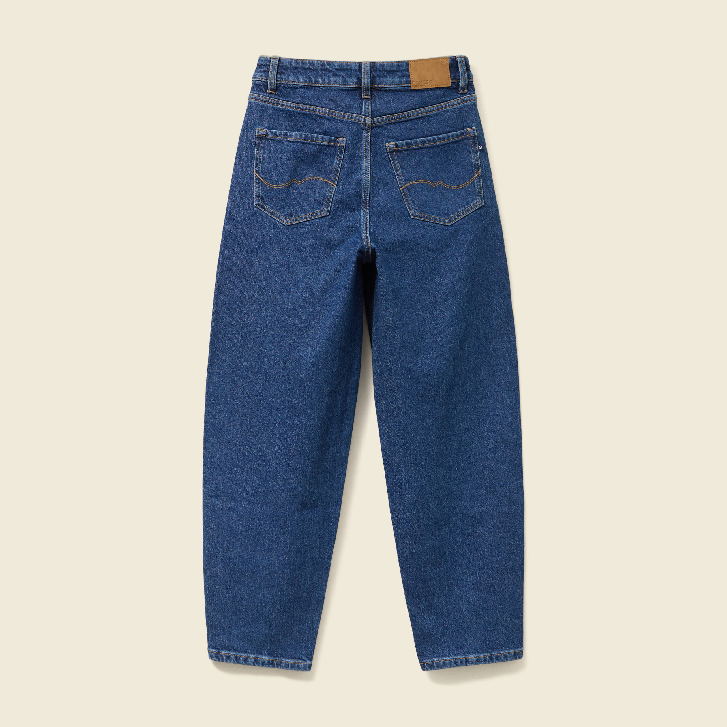 jeans barrel slouchy taille haute 78eme denim brut femme Jeans barrel slouchy taille haute 7/8ème denim brut femme