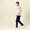 T-shirt manches courtes marron foncé homme