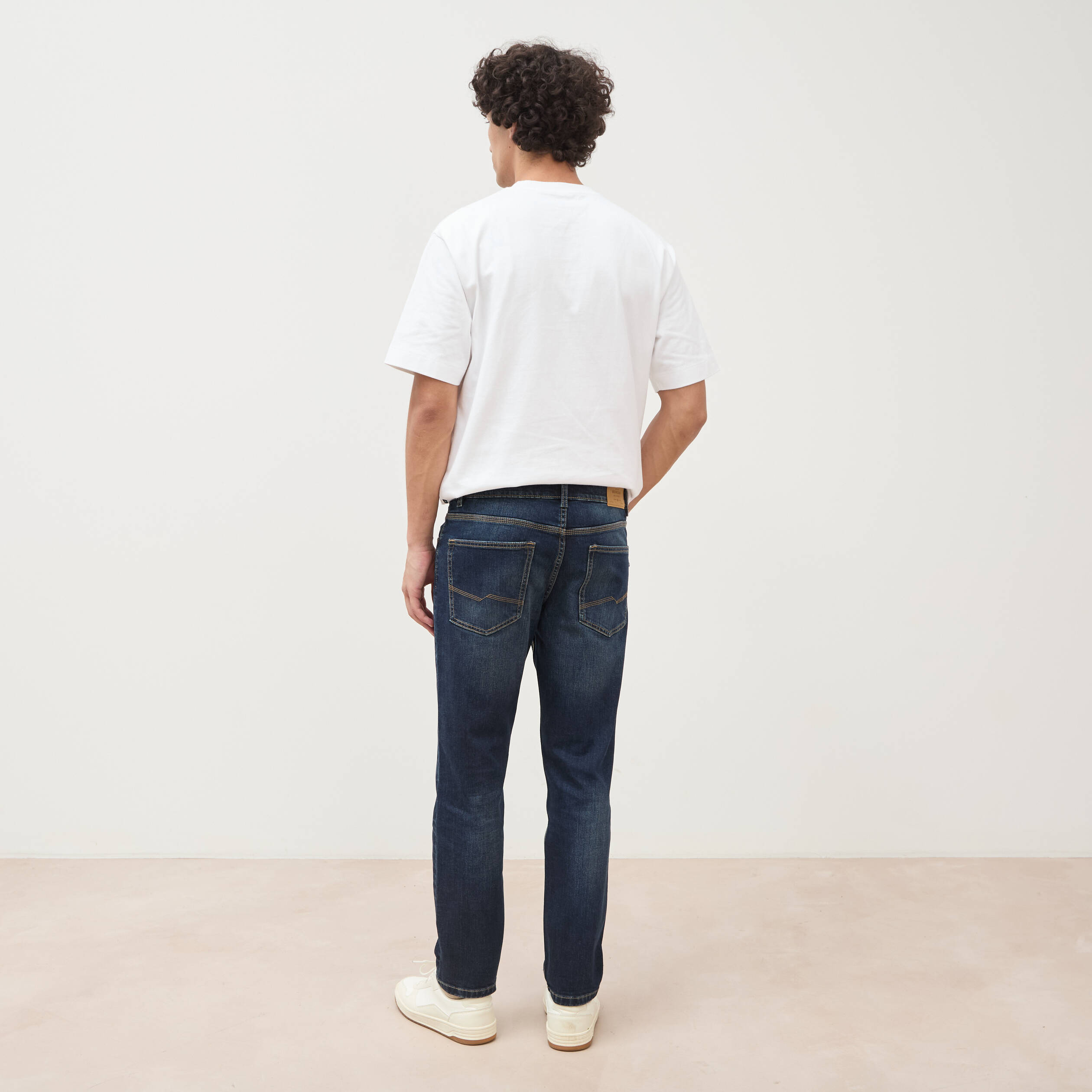 Jeans straight longueur 30 denim brut homme