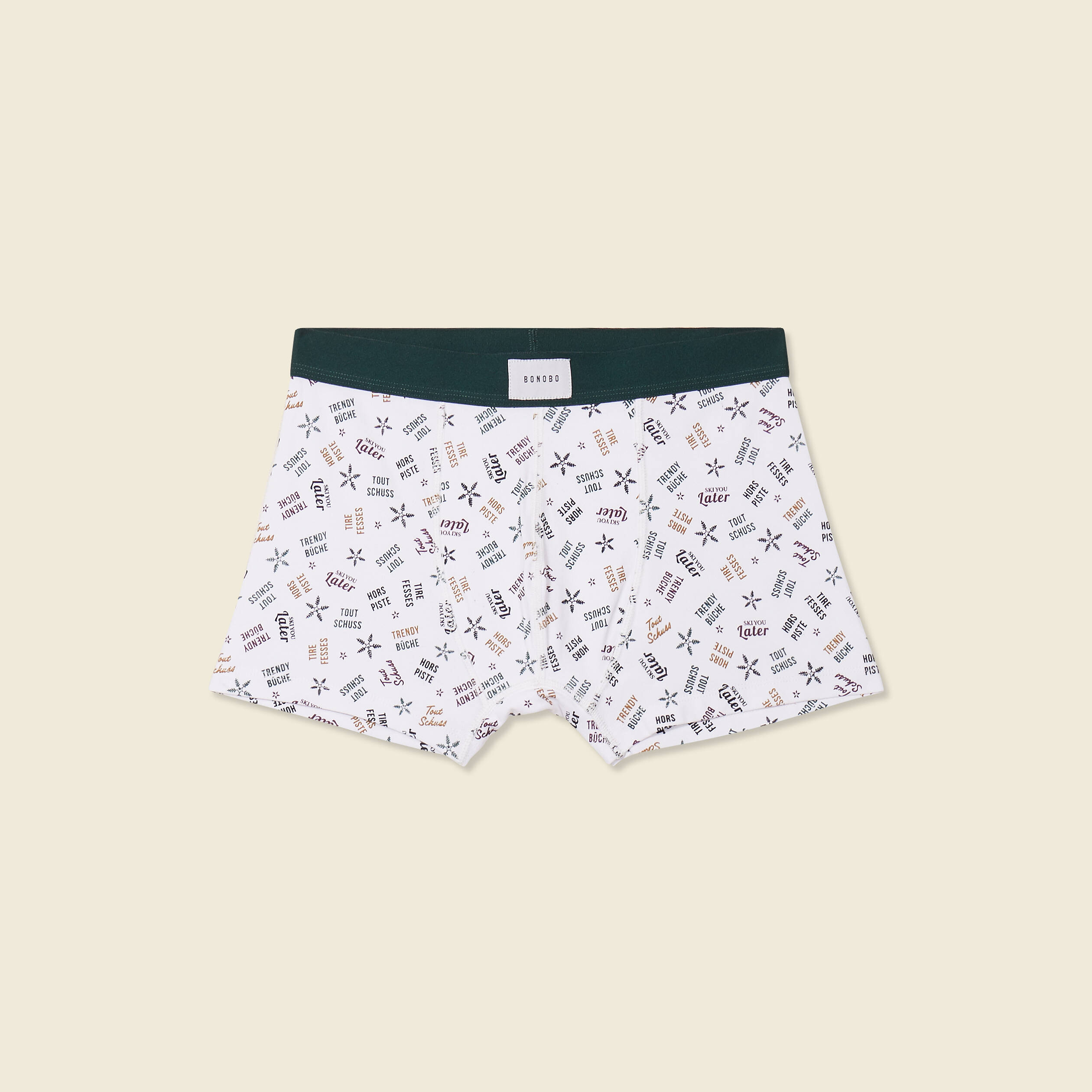 Boxer avec bo&icirc;te blanc homme