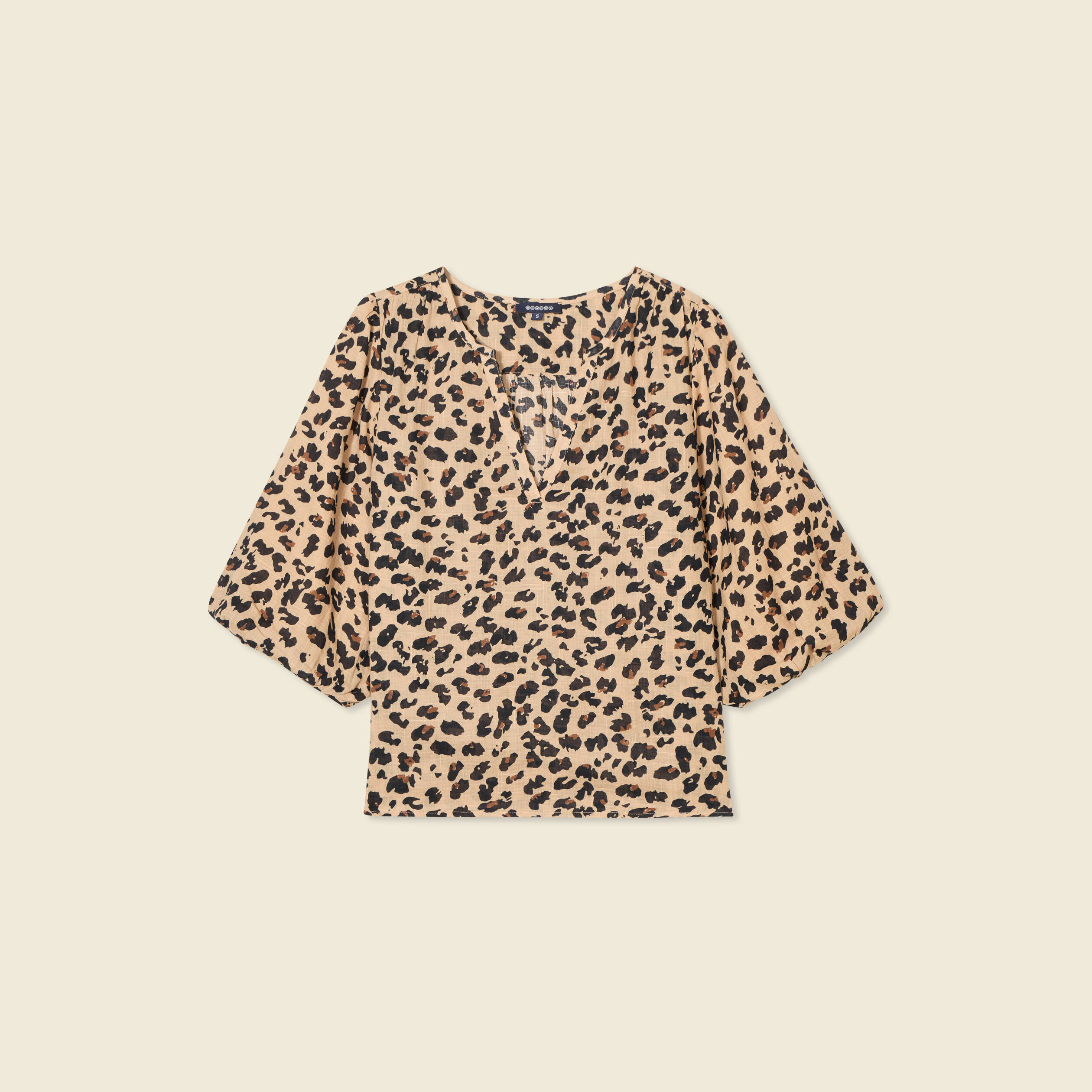 blouse manches courtes marron clair femme Blouse manches courtes marron clair femme
