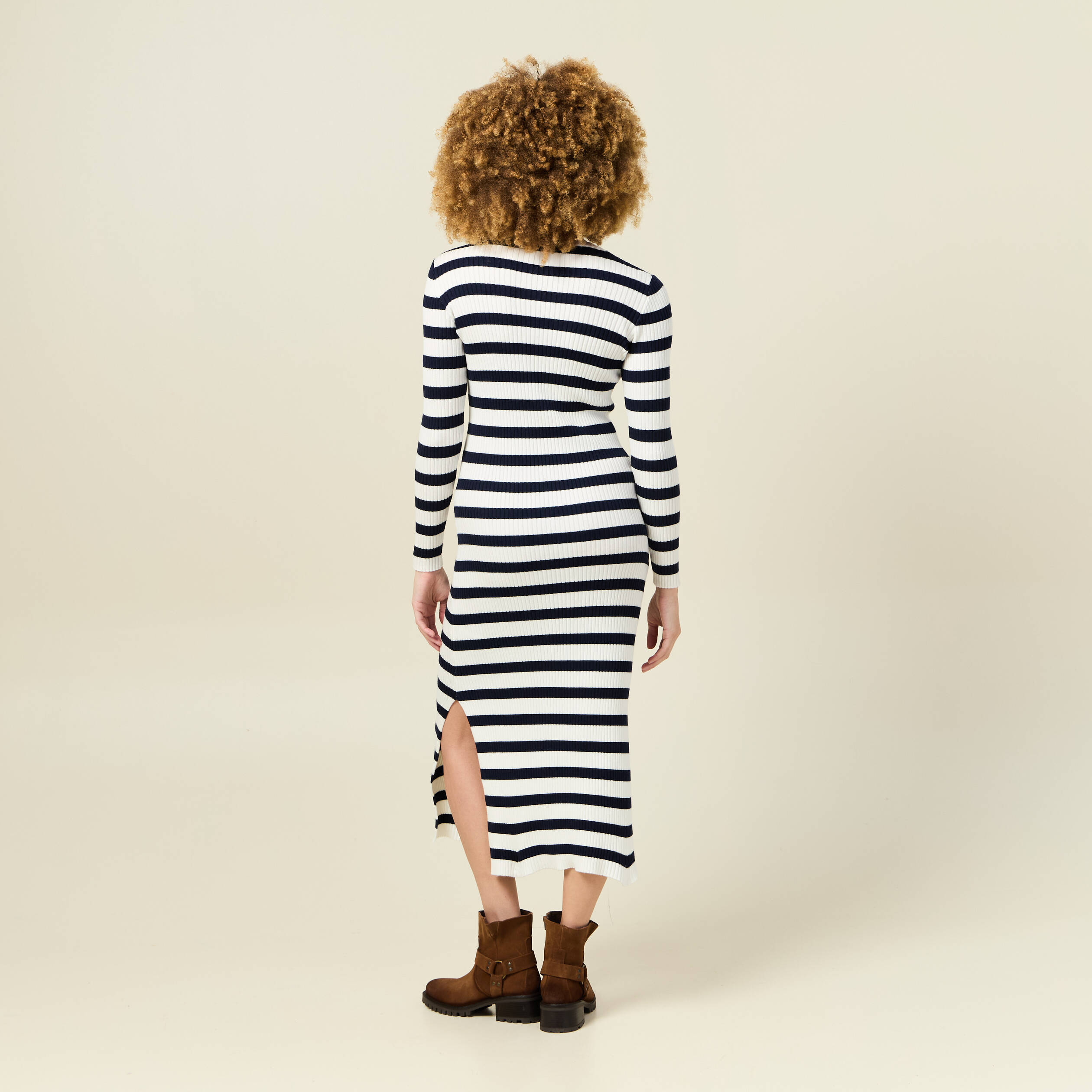 robe tricot longue ajustee bleu marine femme Robe tricot longue ajustée bleu marine femme