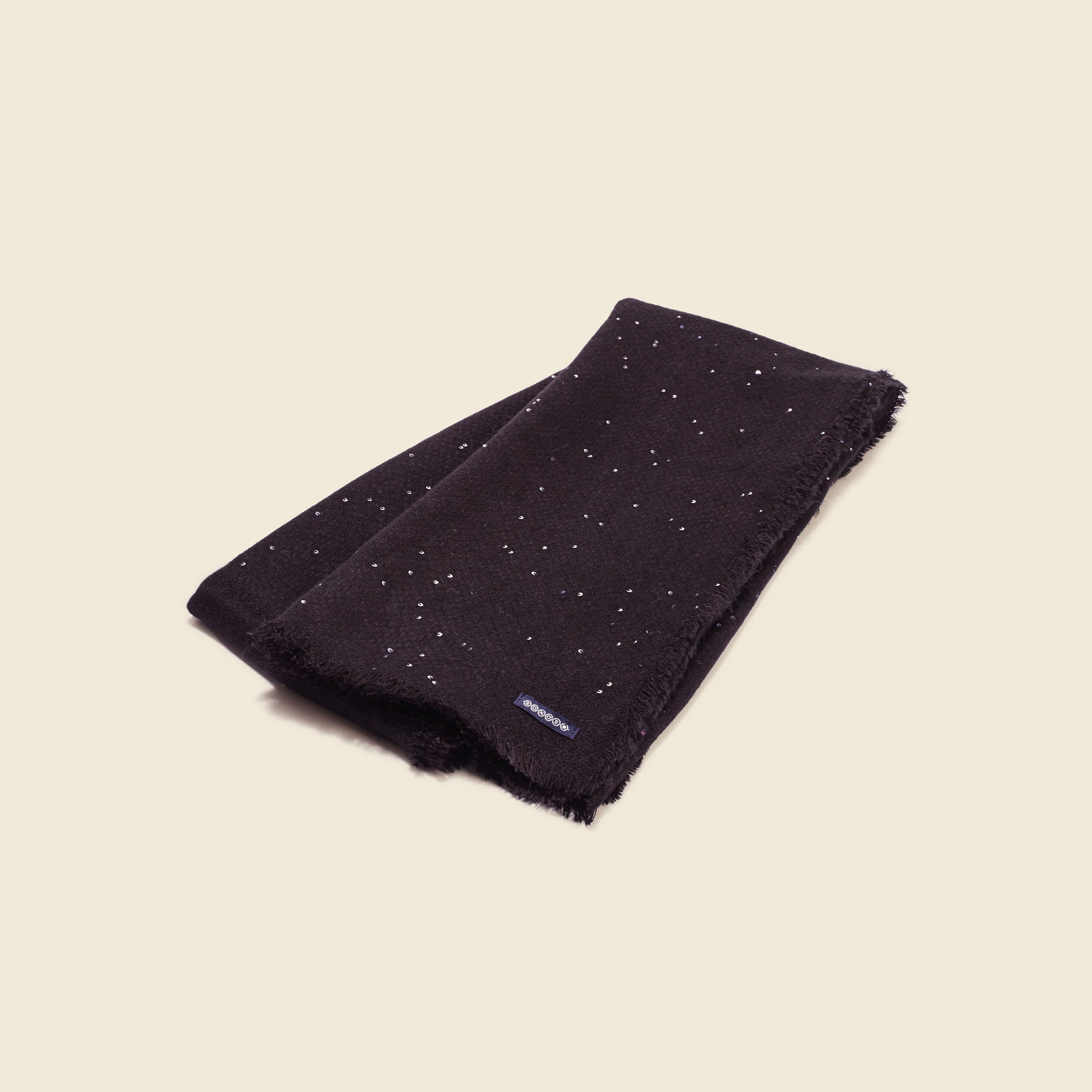 Écharpe à sequins noir femme
