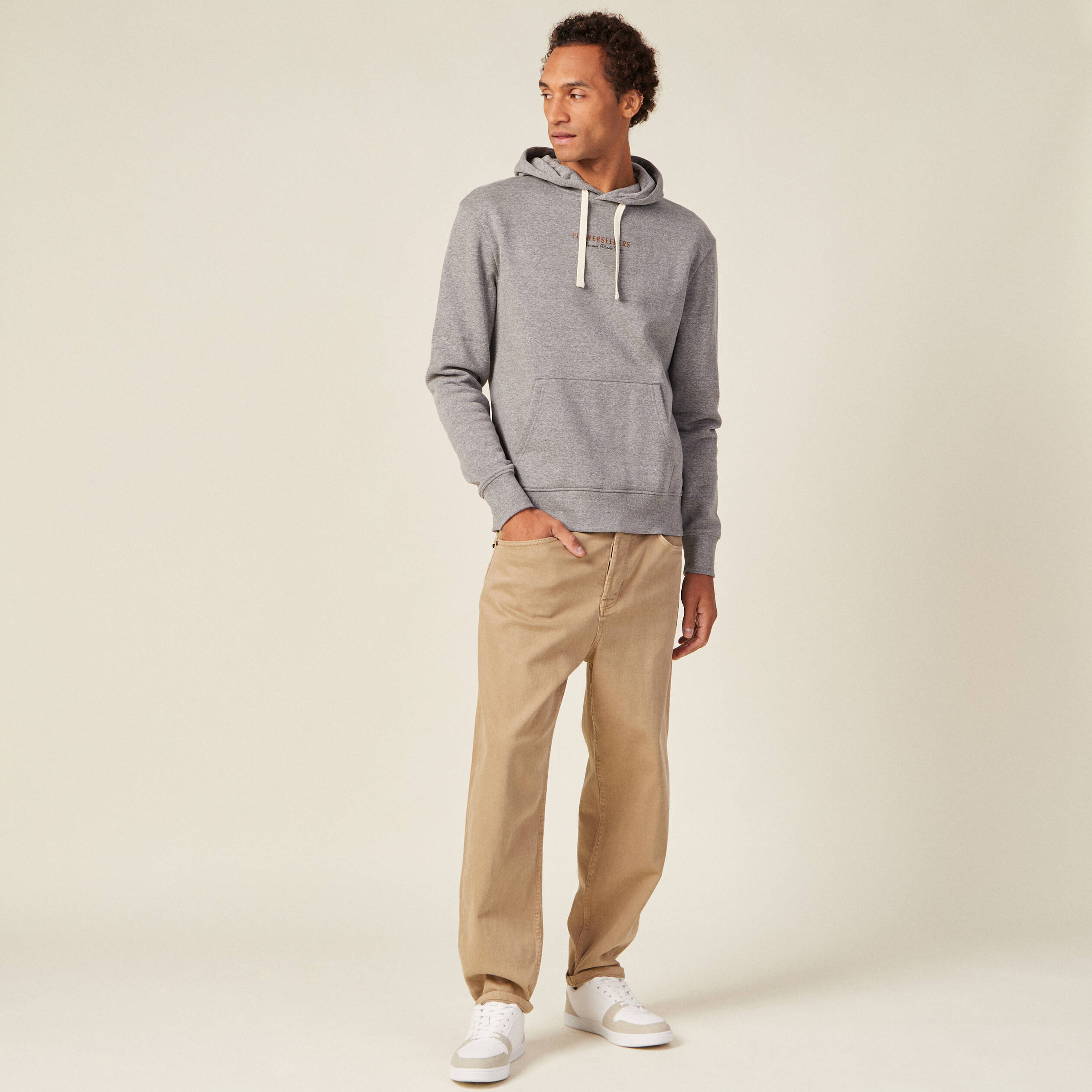 sweat manches longues gris fonce homme Sweat manches longues gris foncé homme