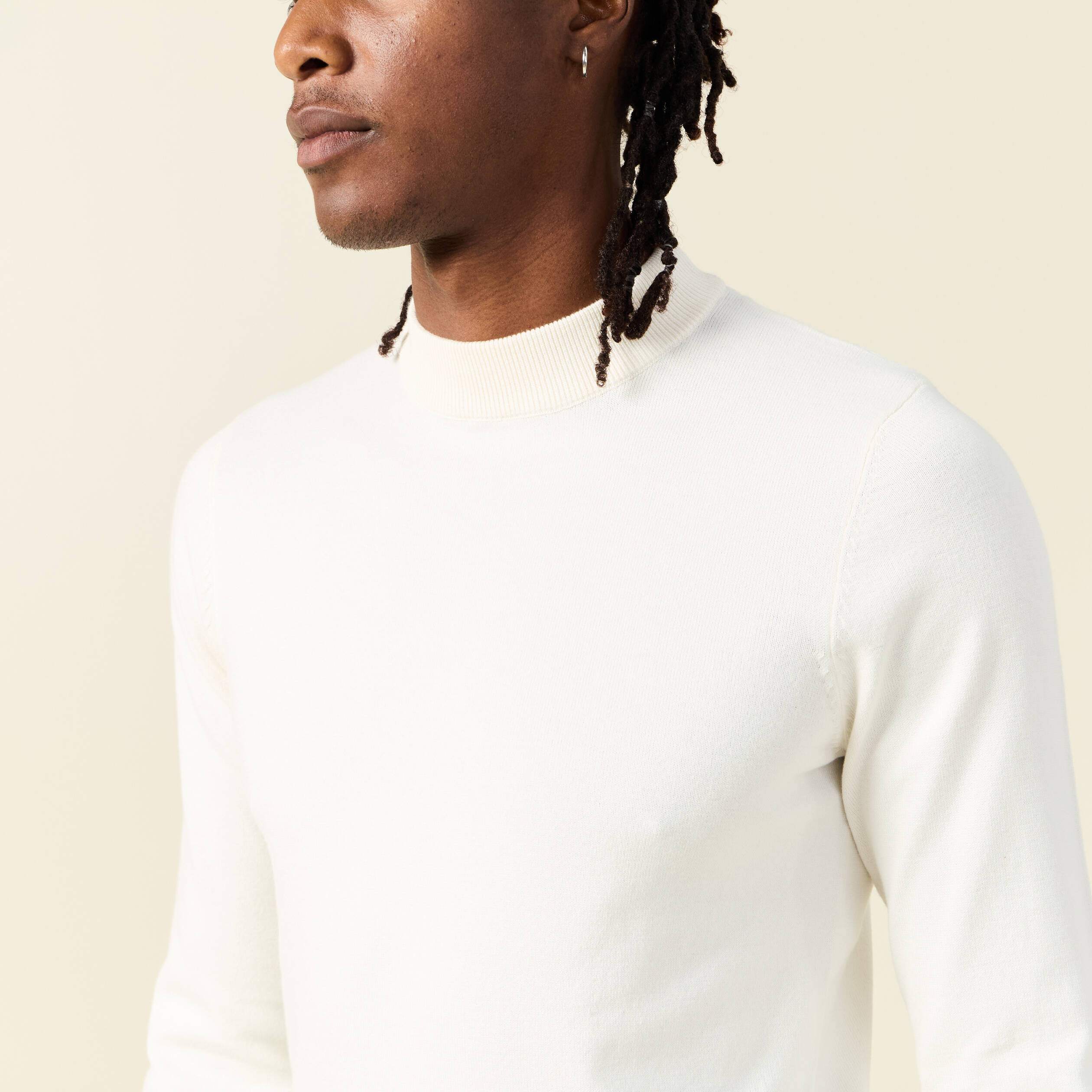 pull manches longues ecru homme Pull manches longues ecru homme