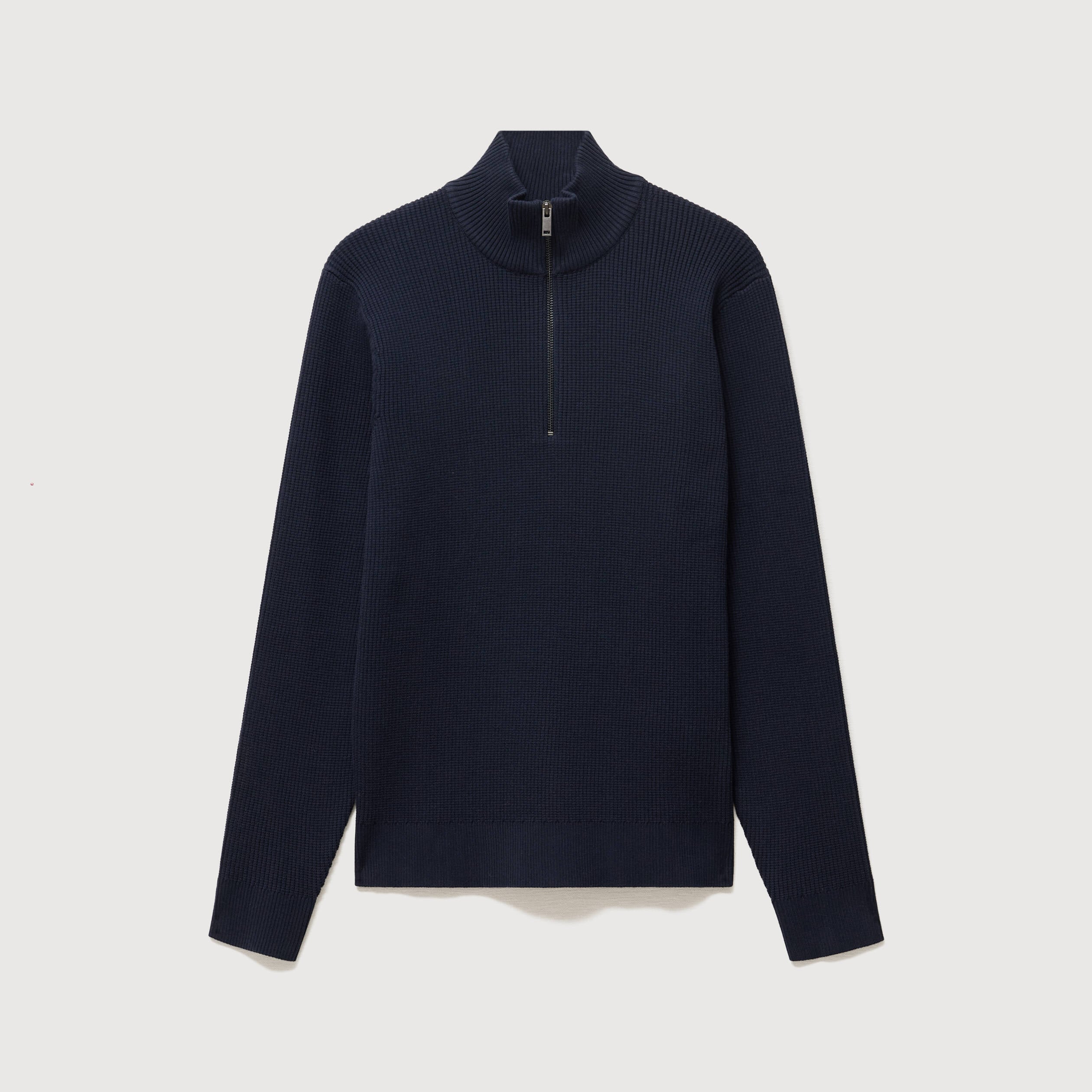 Pull col camionneur bleu marine homme