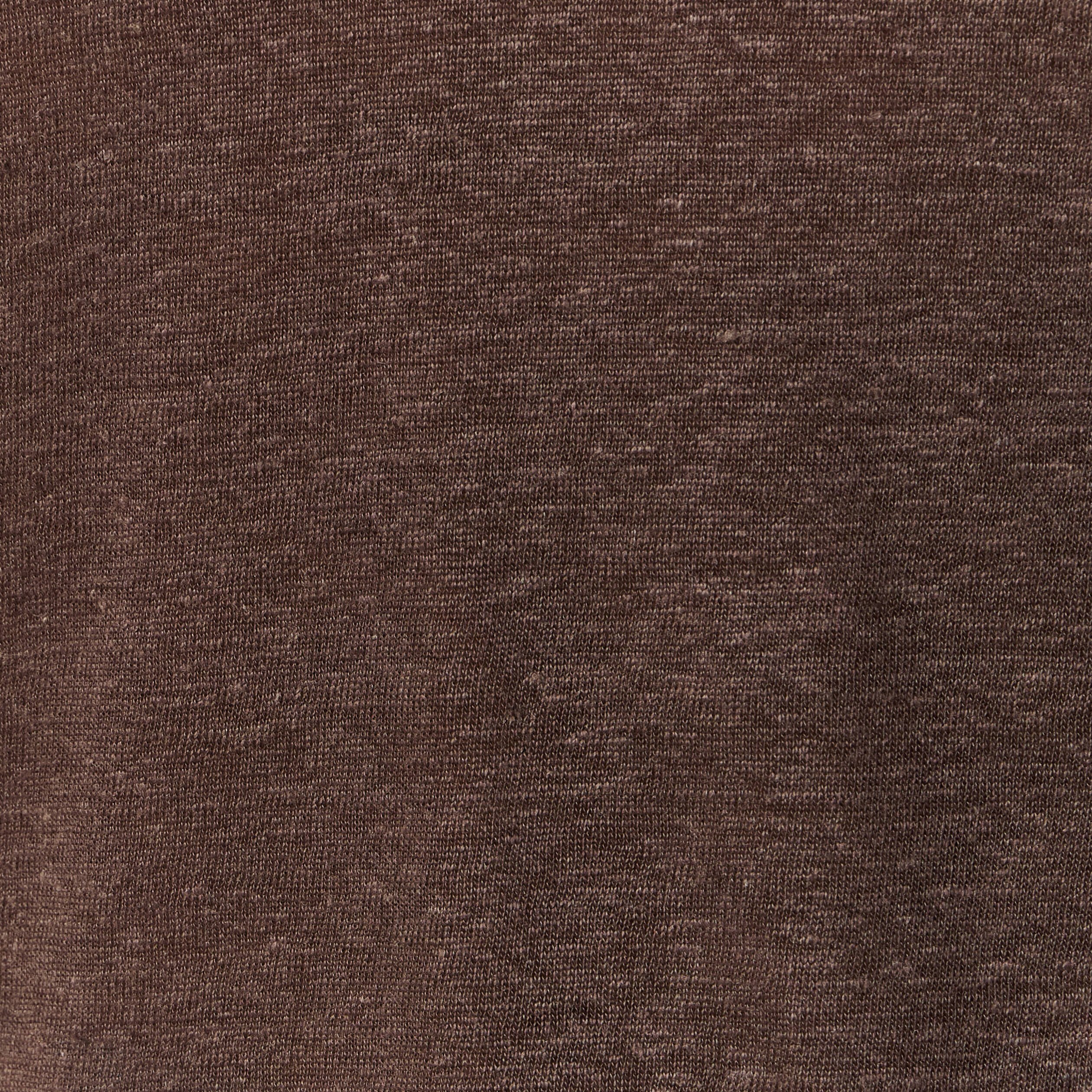 t shirt en lin marron femme T-shirt en lin marron femme