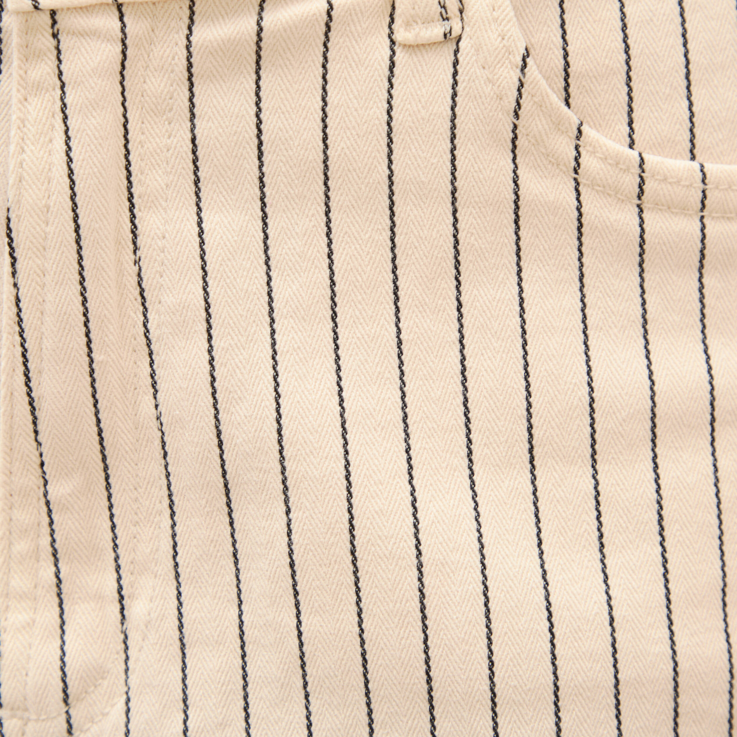 Bermuda large taille haute en jeans denim blanc femme