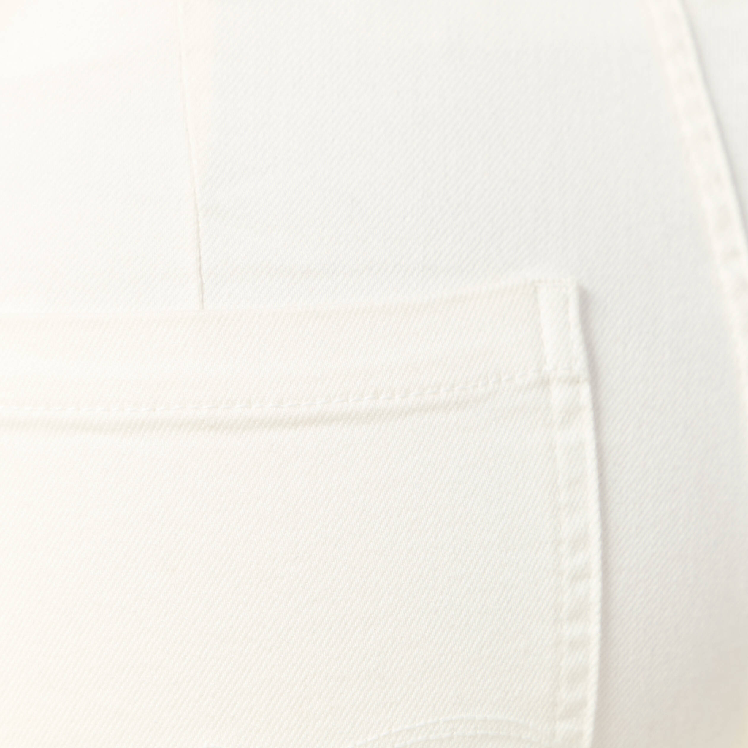 Jeans large taille haute denim blanc femme