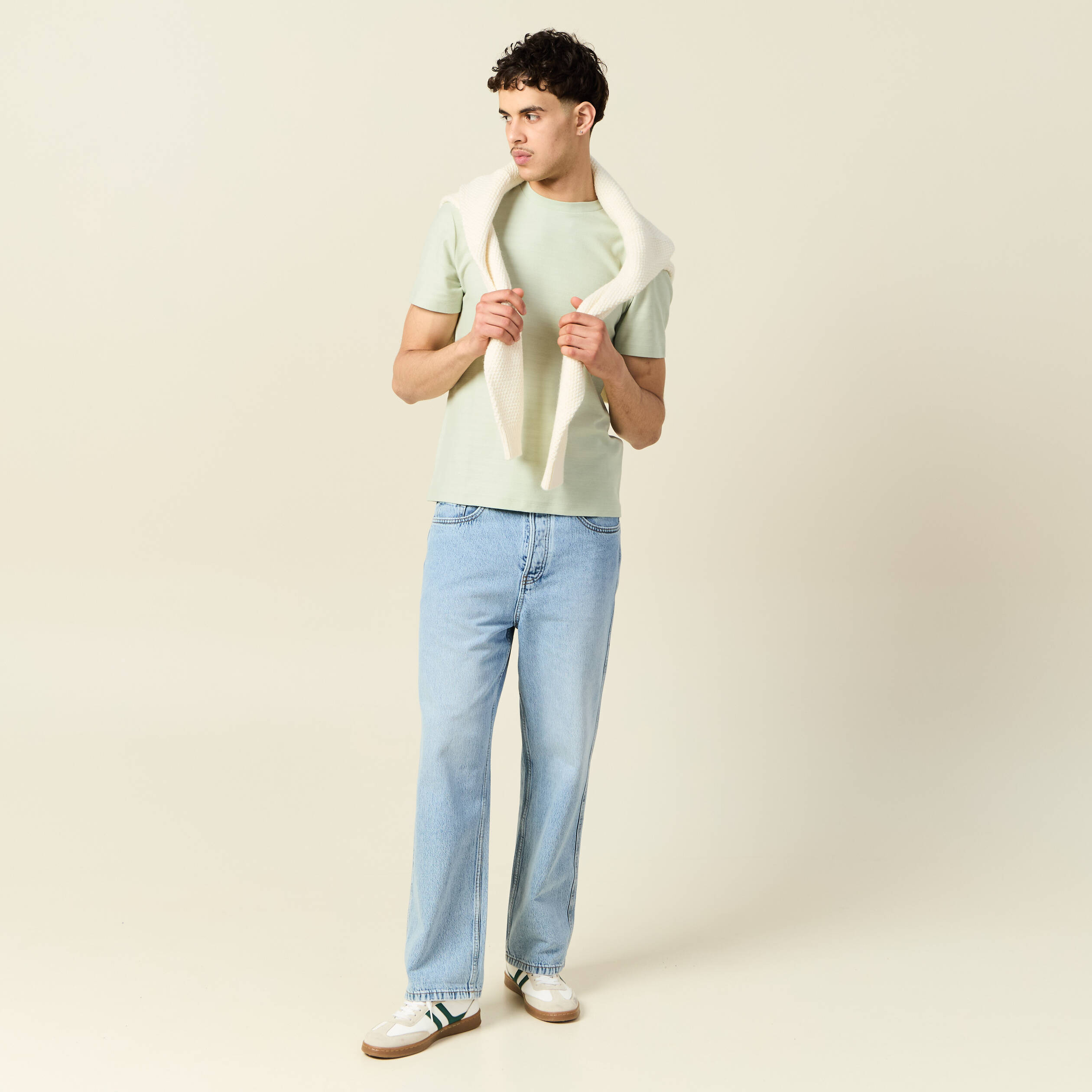 t shirt manches courtes vert clair homme T-shirt manches courtes vert clair homme