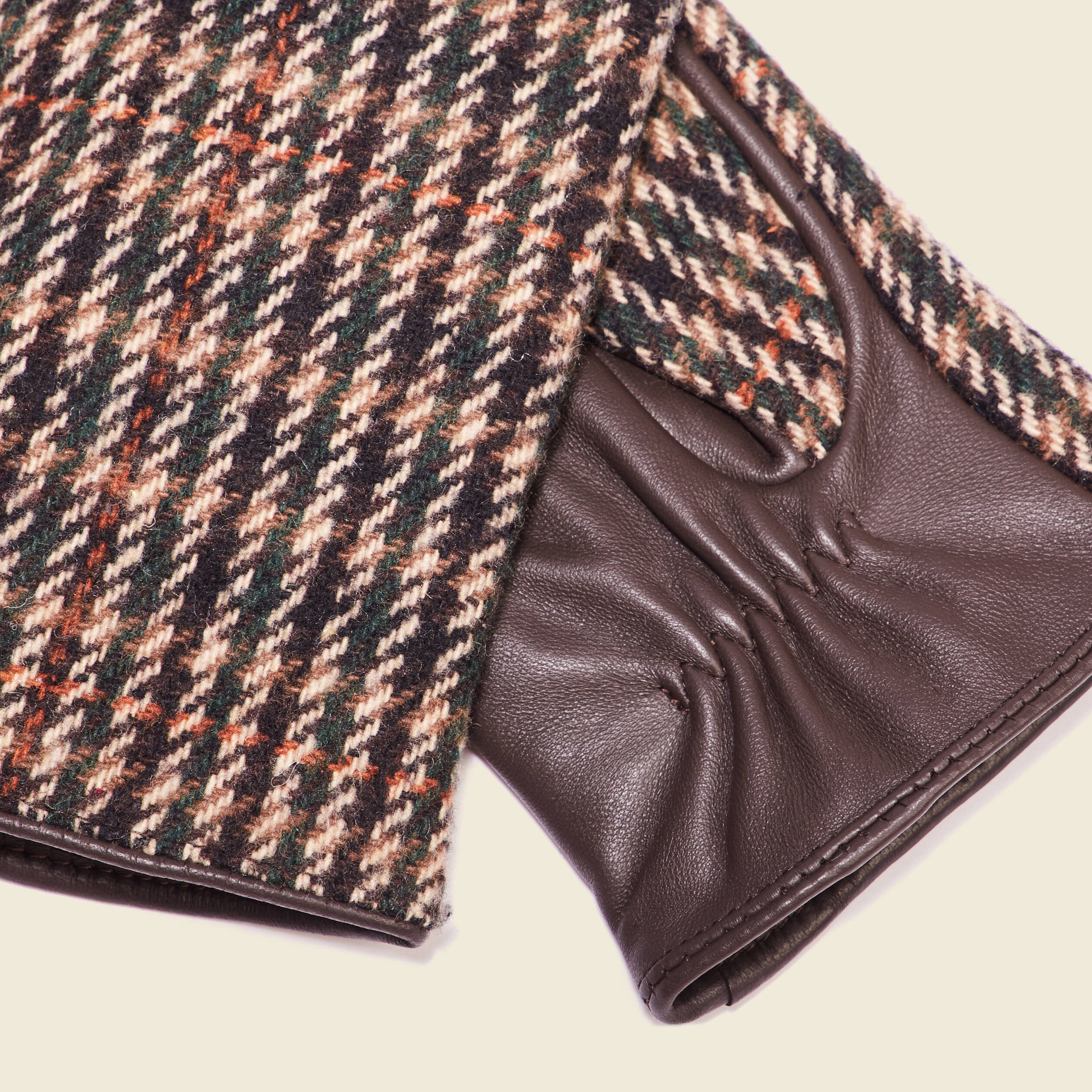 gants en cuir marron femme Gants en cuir marron femme