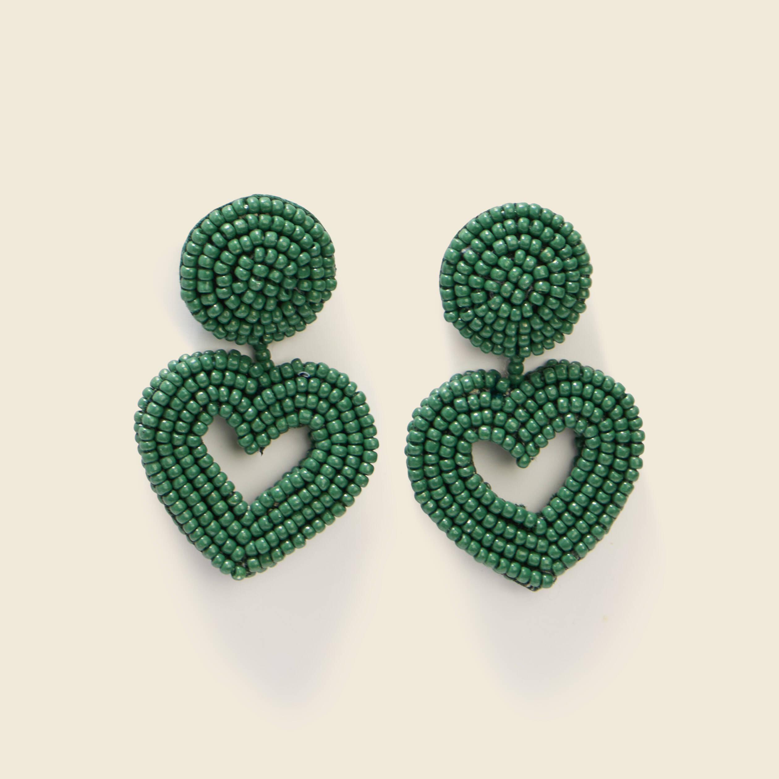 Boucles d'oreilles vert femme