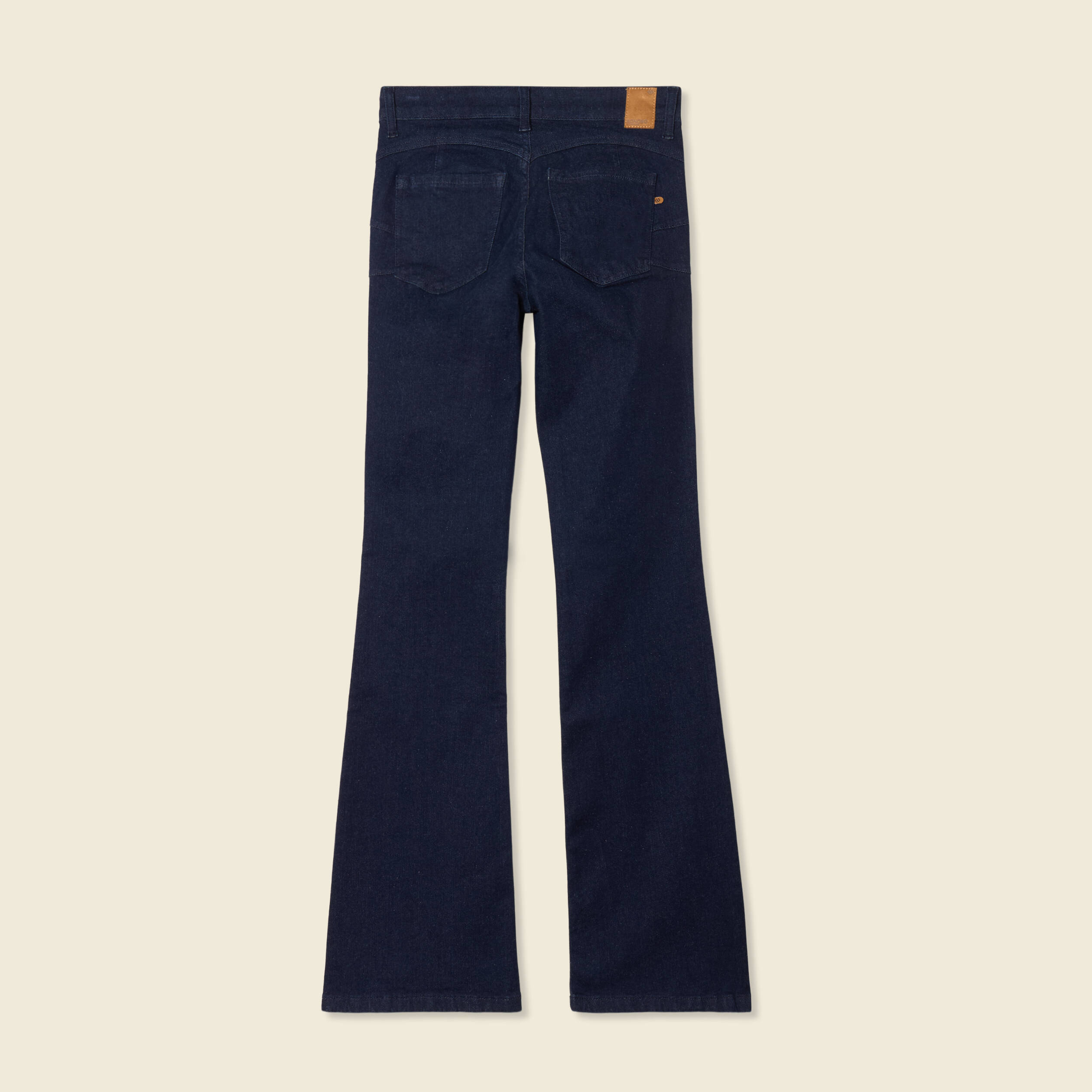 jeans bootcut 5 poches denim brut femme Jeans bootcut 5 poches denim brut femme