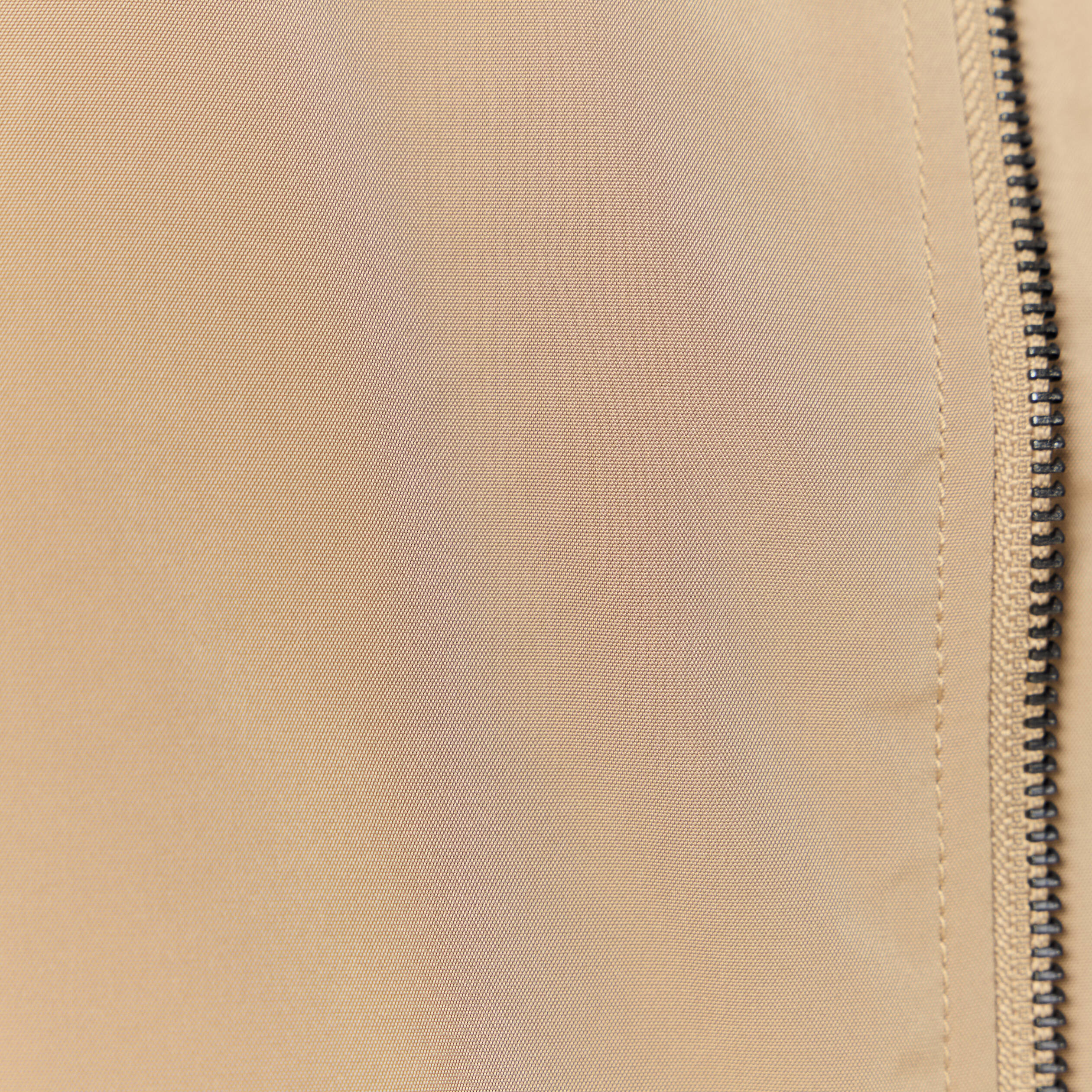 Blouson col droit manches longues marron homme